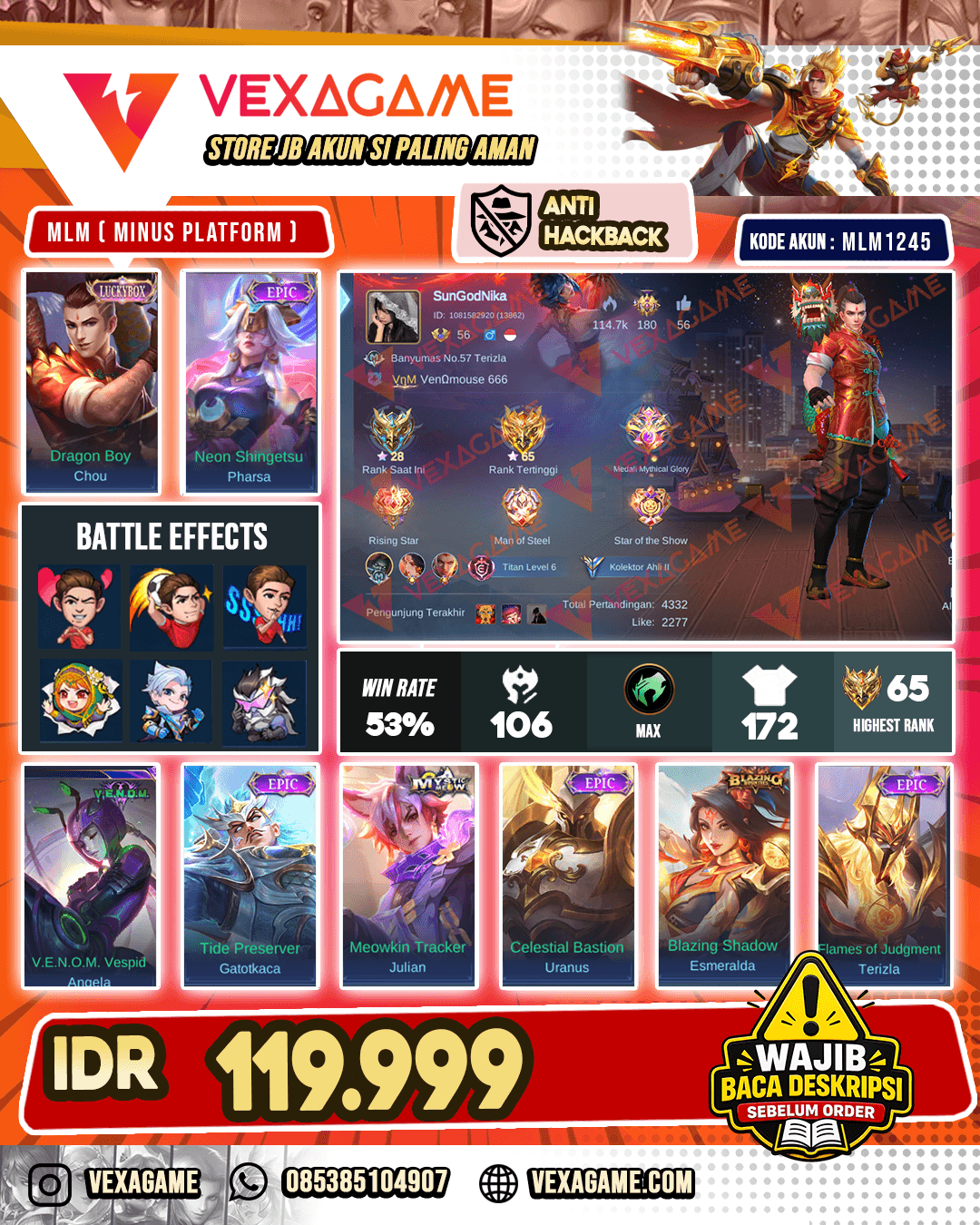 Chou Luckybox X Pharsa Epic