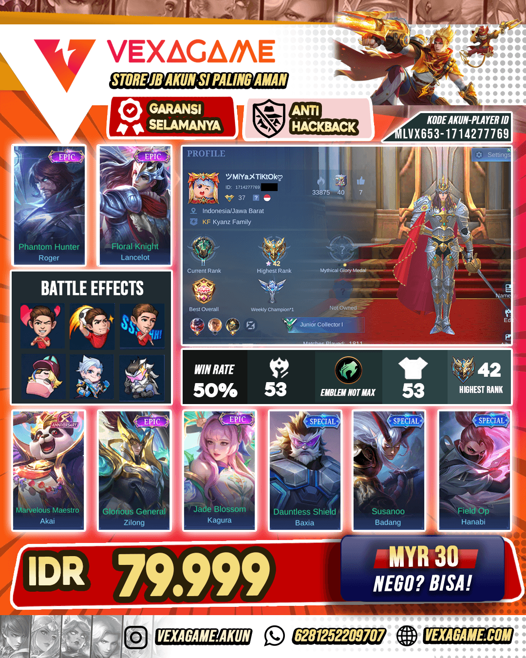 Lancelot Epic Murah