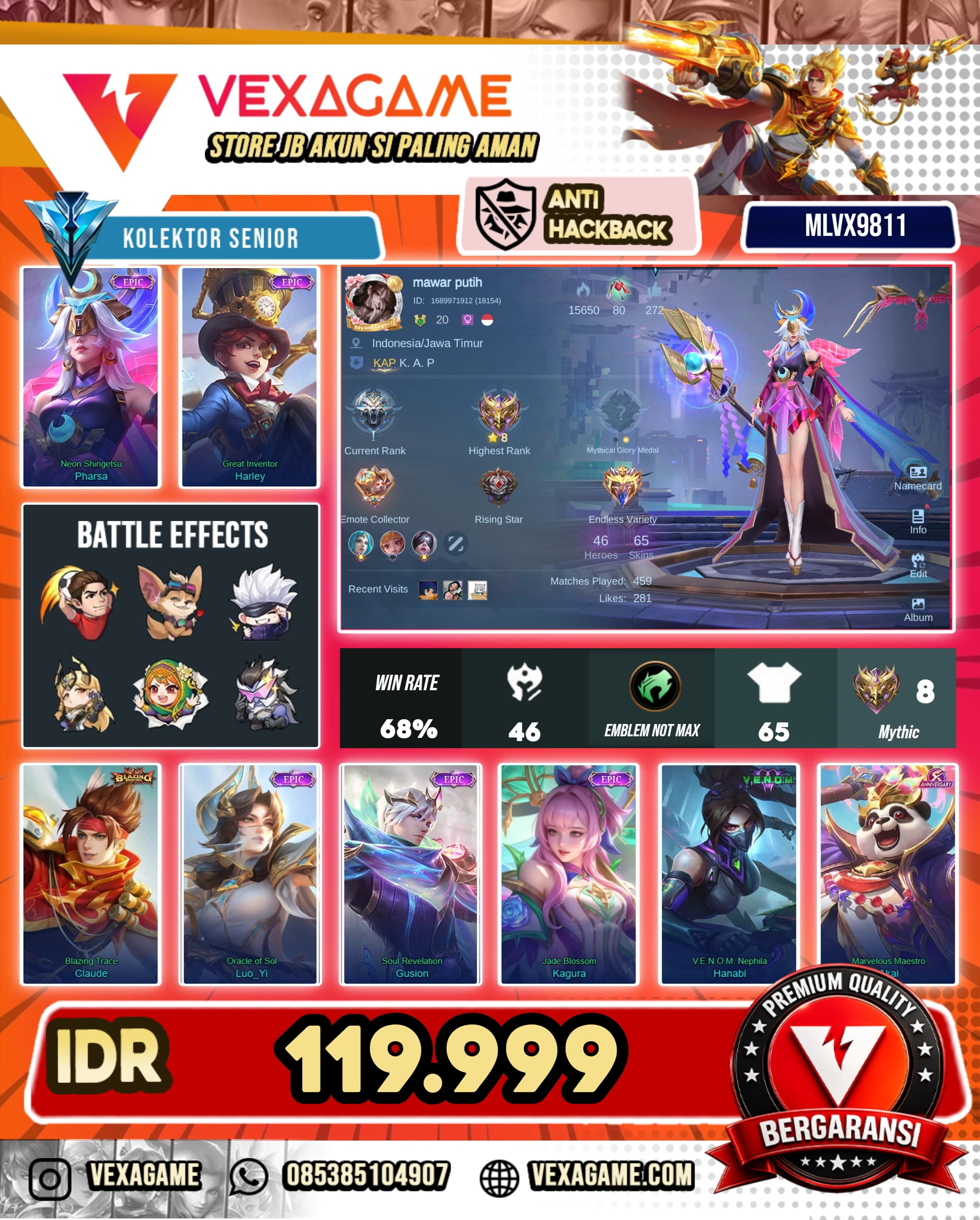 Pharsa Epic | Harley Epic