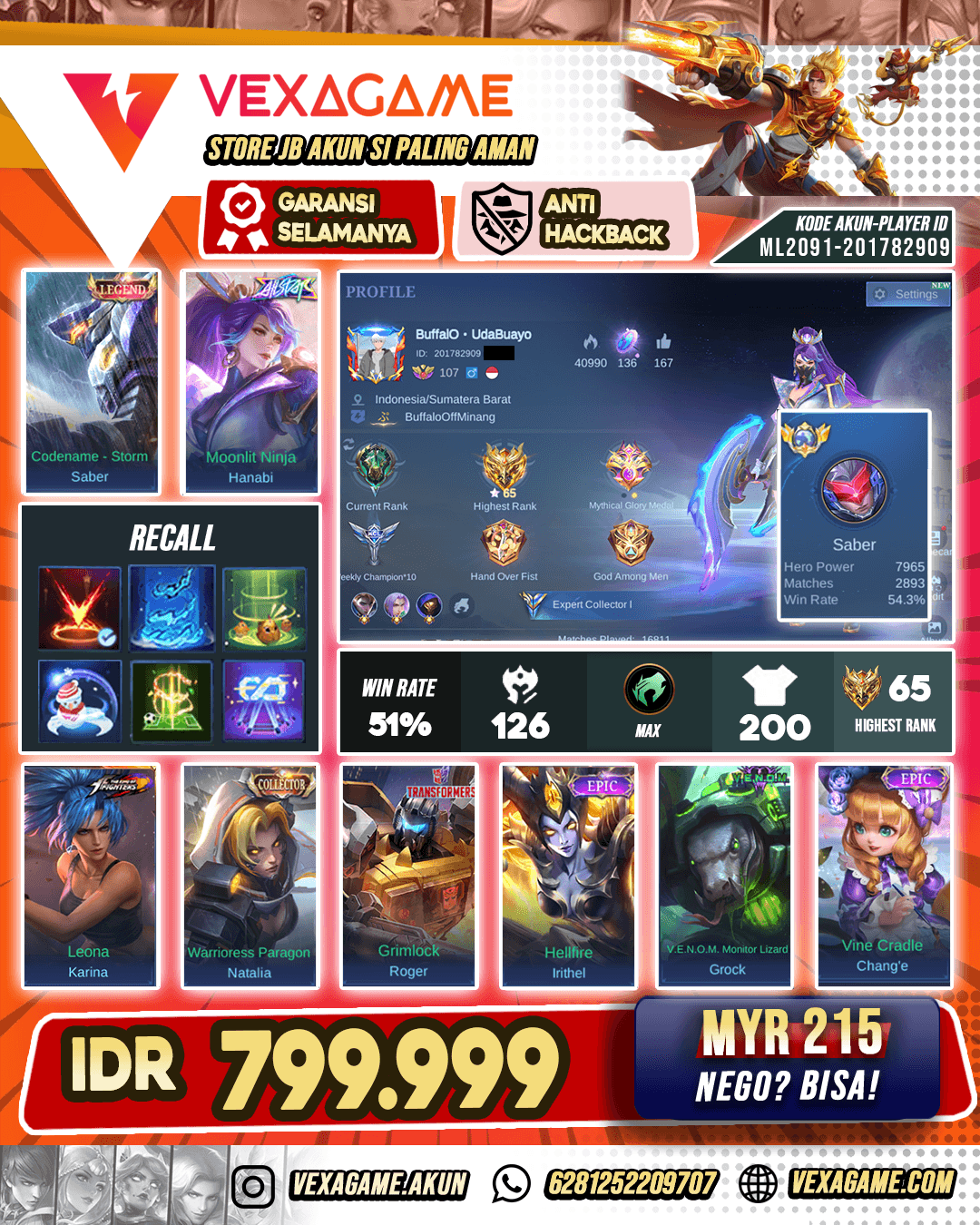 Hanabi All Star | Ex Global Saber