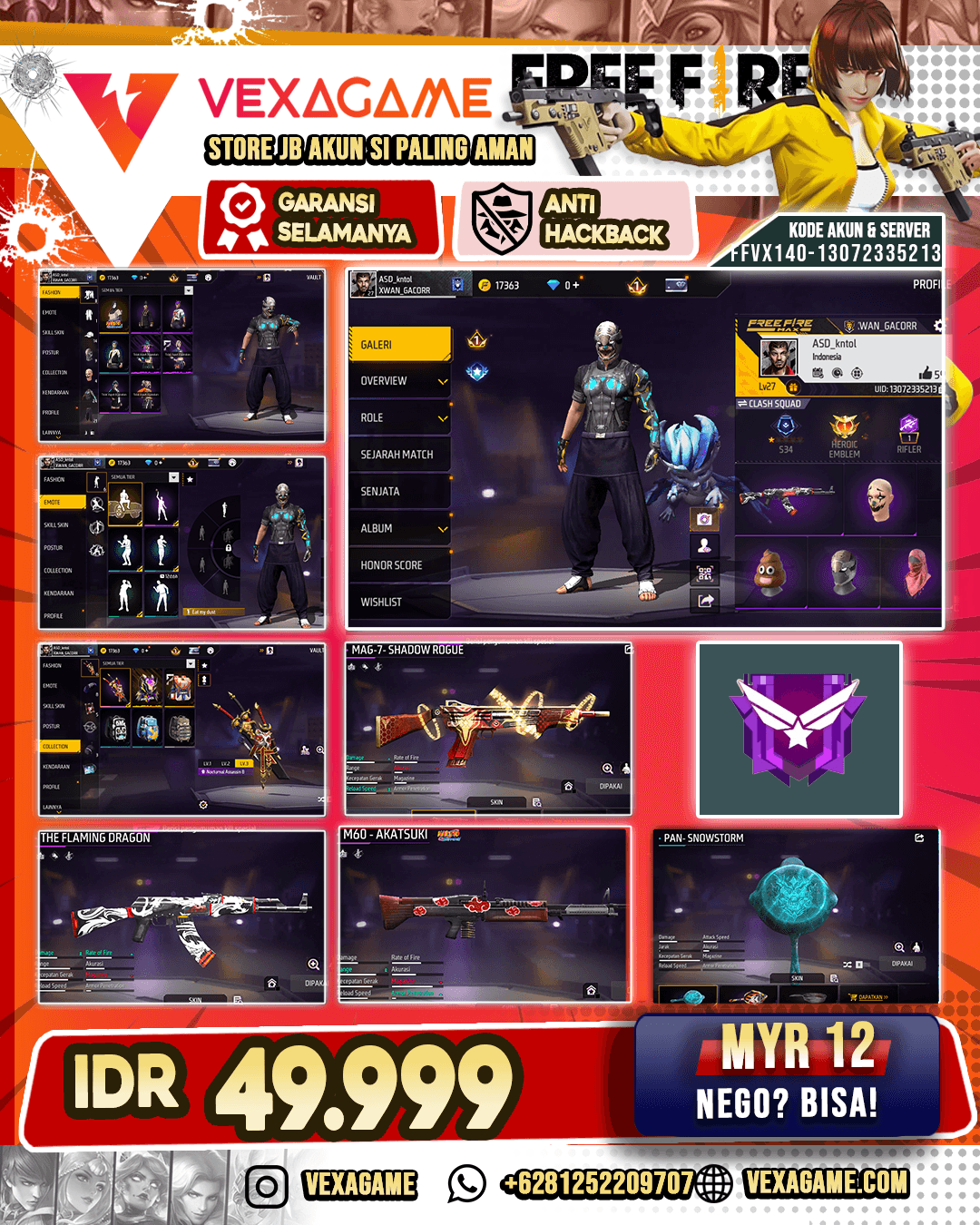 Akun FF Murah | Harga Pelajar