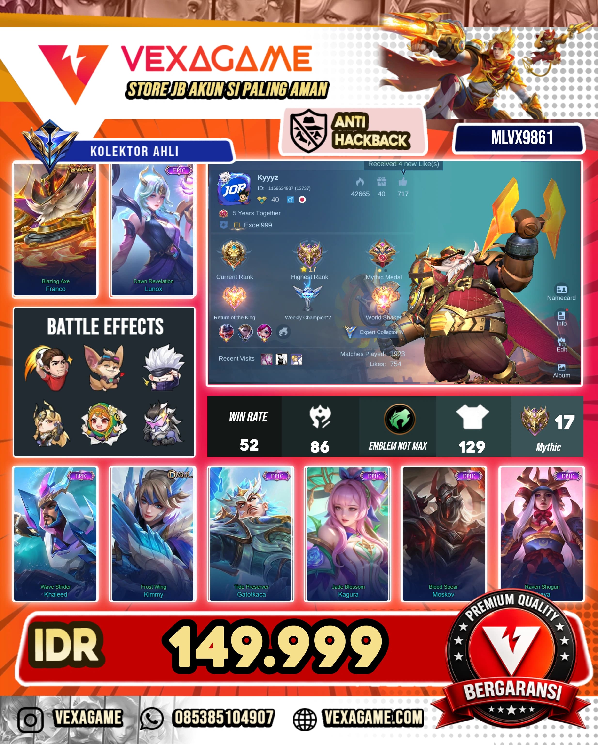 Franco Blazing | Lunox Epic