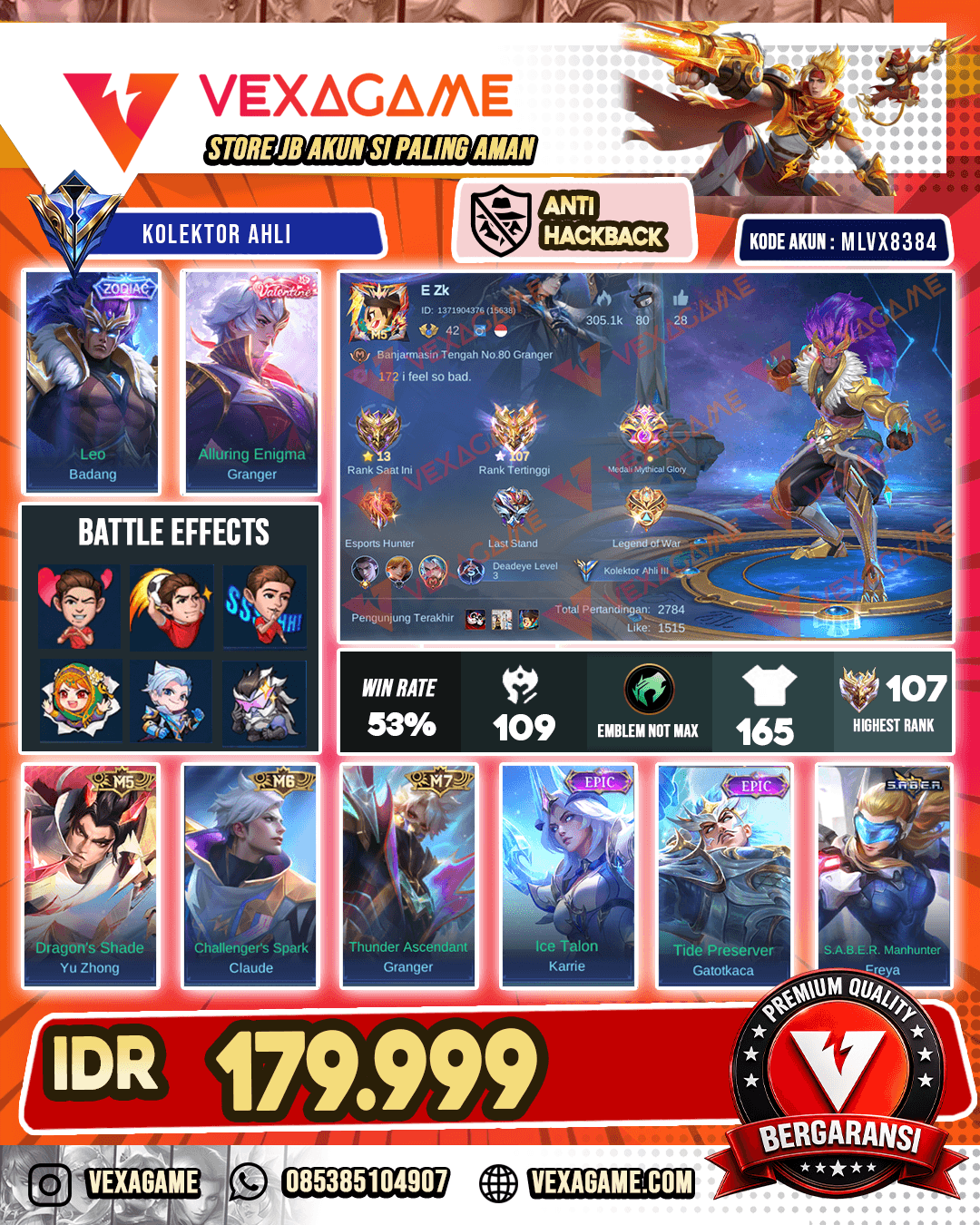 Badang Zodiac | Granger Valentine | EX IMMORTAL