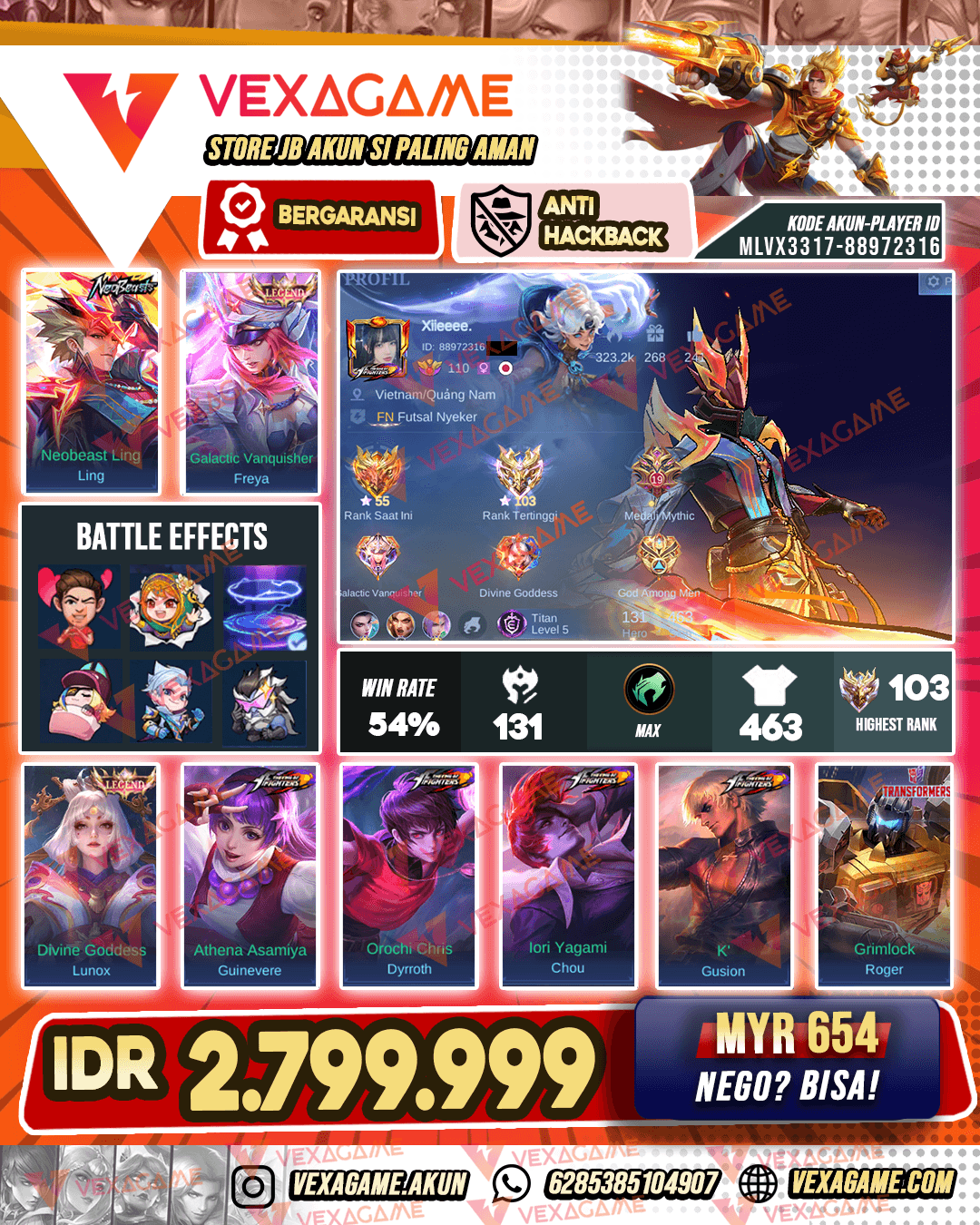 Ling Neobeast | 2 Legend | 4 KOF