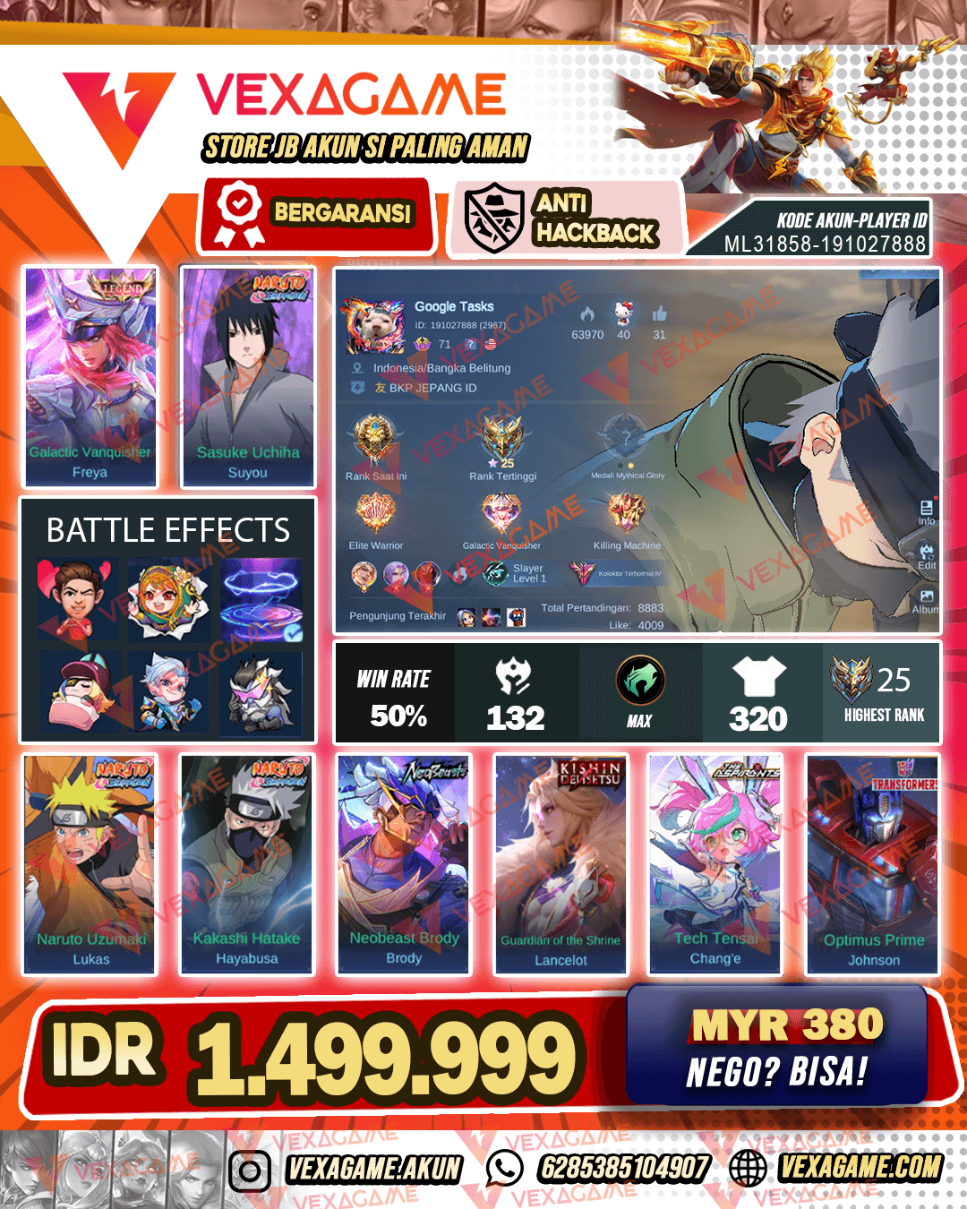 1 Legend | 3 Naruto | Lancelot Kinshin | brody Neobeast | Change Asphirant | Jhonson Transformers