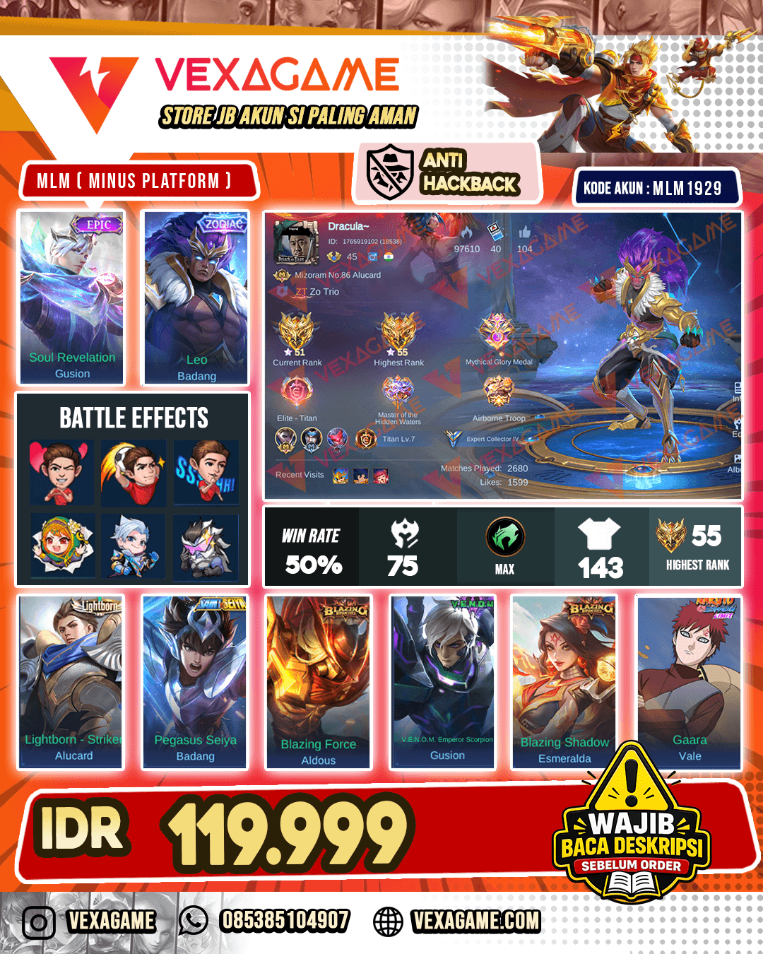 Badang Zodiac X Gusion Epic