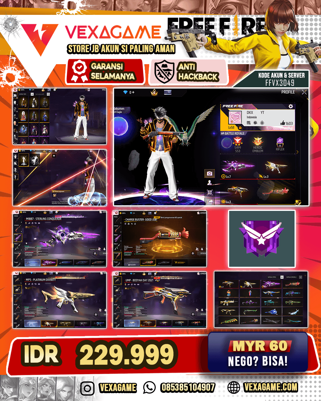 3 EVO 1 MAX | Sg Evo X Duo Biru | Sepatu Jordan KW | Animasi Finishing On | Vault 100+