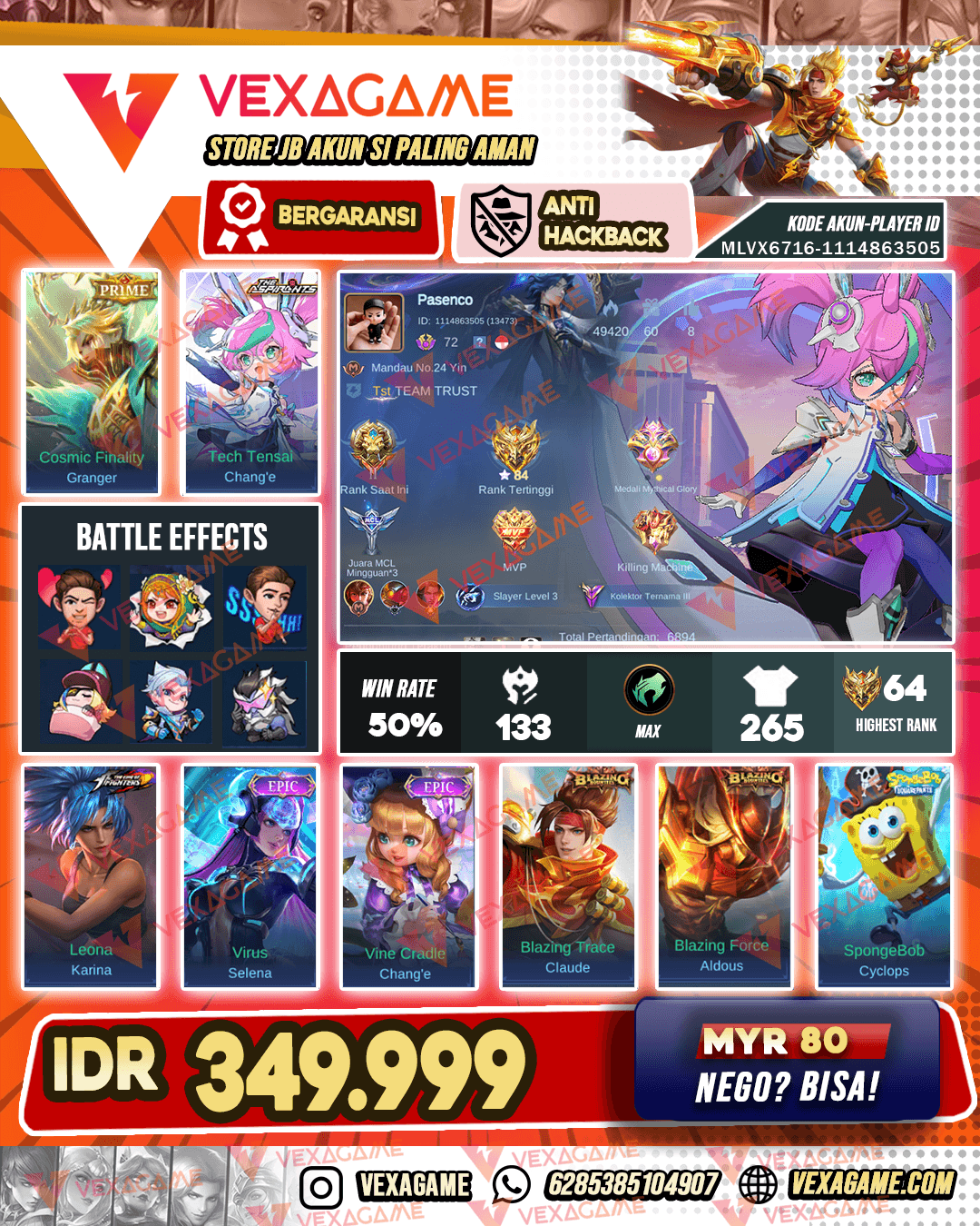 Change Aspirants | Granger Prime | Emblem & Hero MAX
