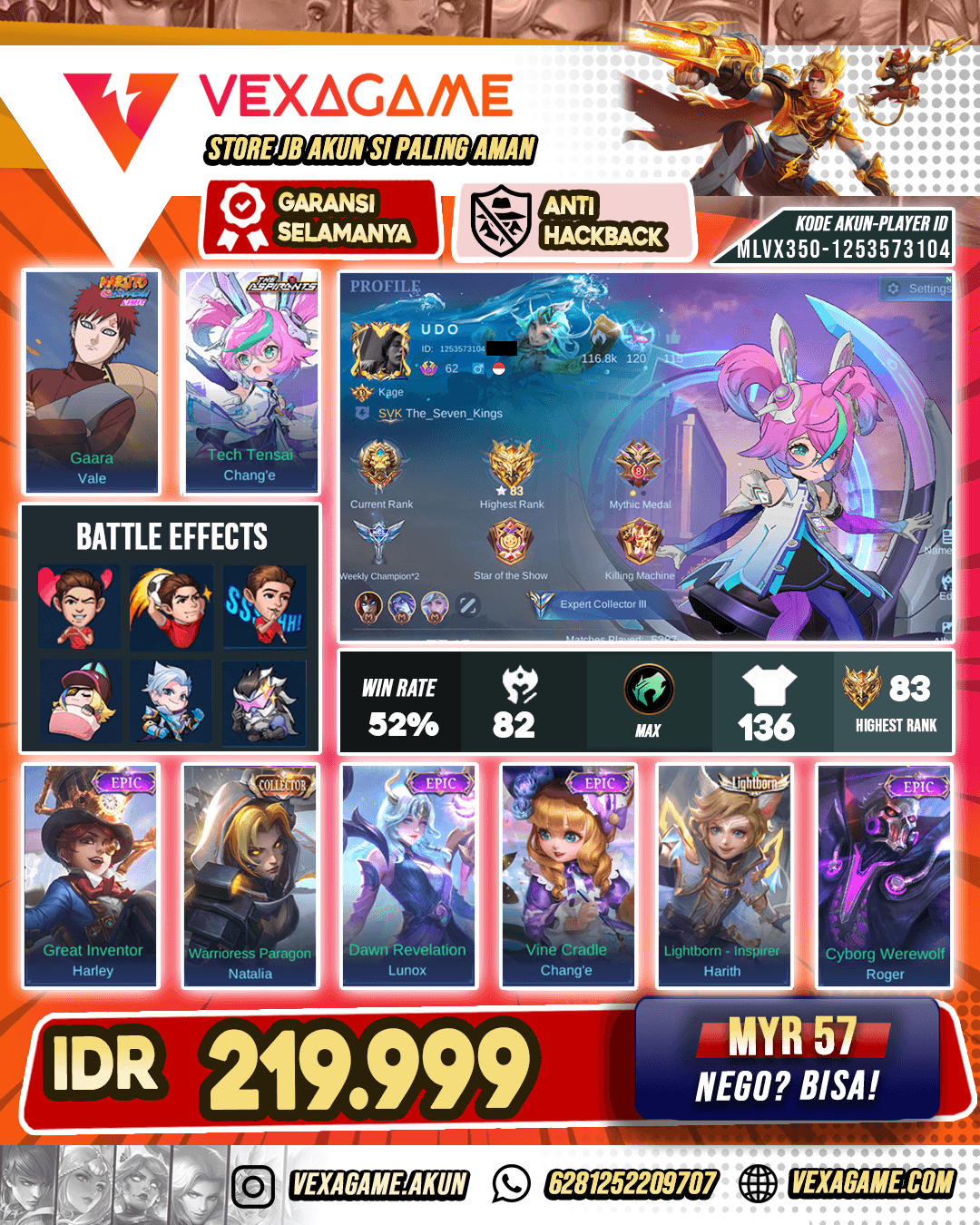 Change Asphirant Promo Murah