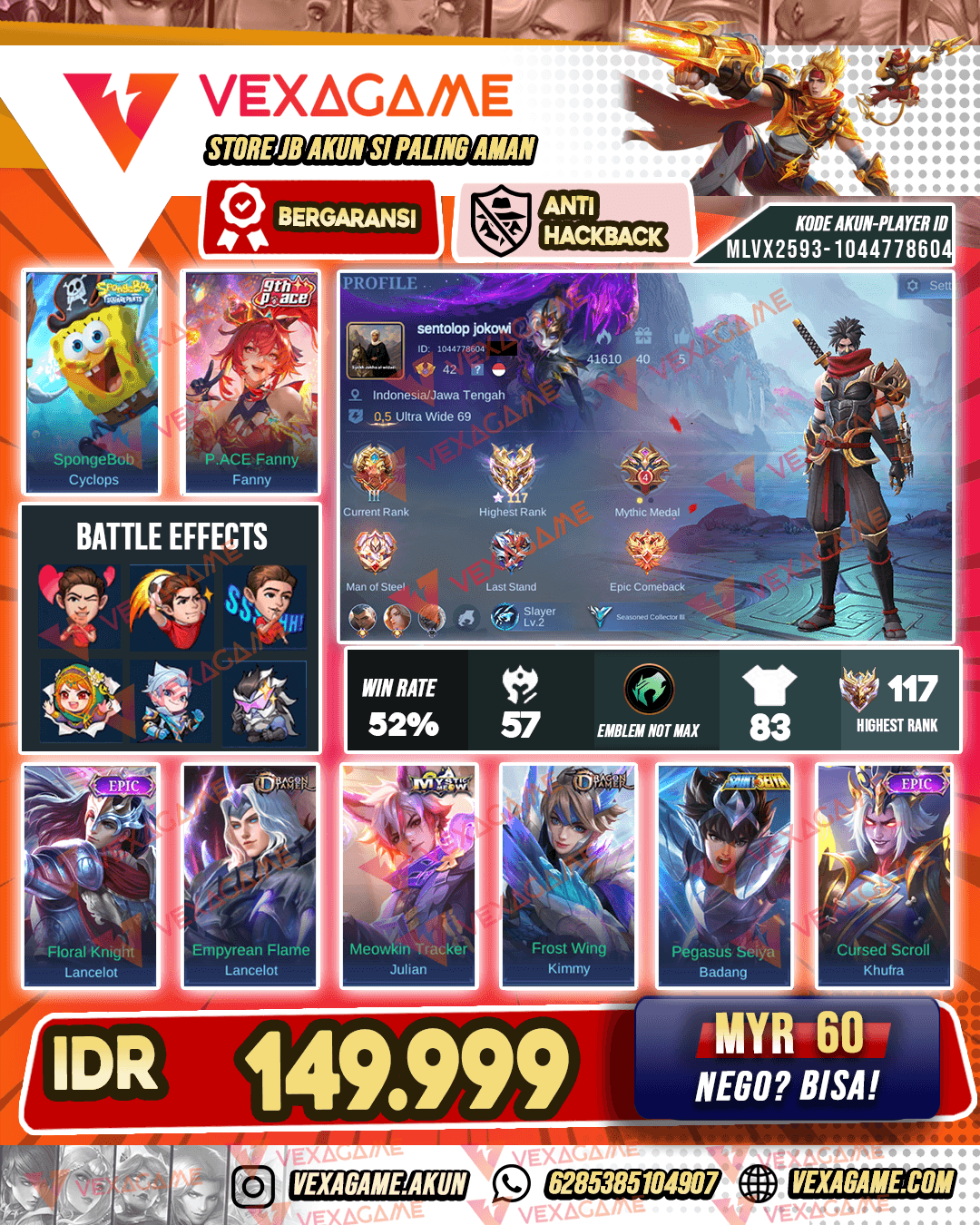Akun Murah | Ex Immortal