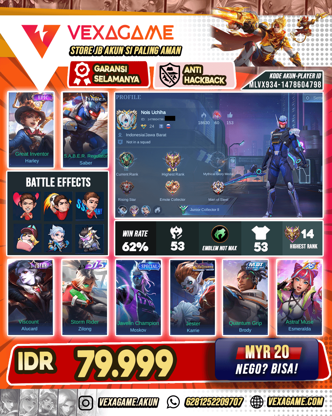 Akun MLBB Paket Hemat