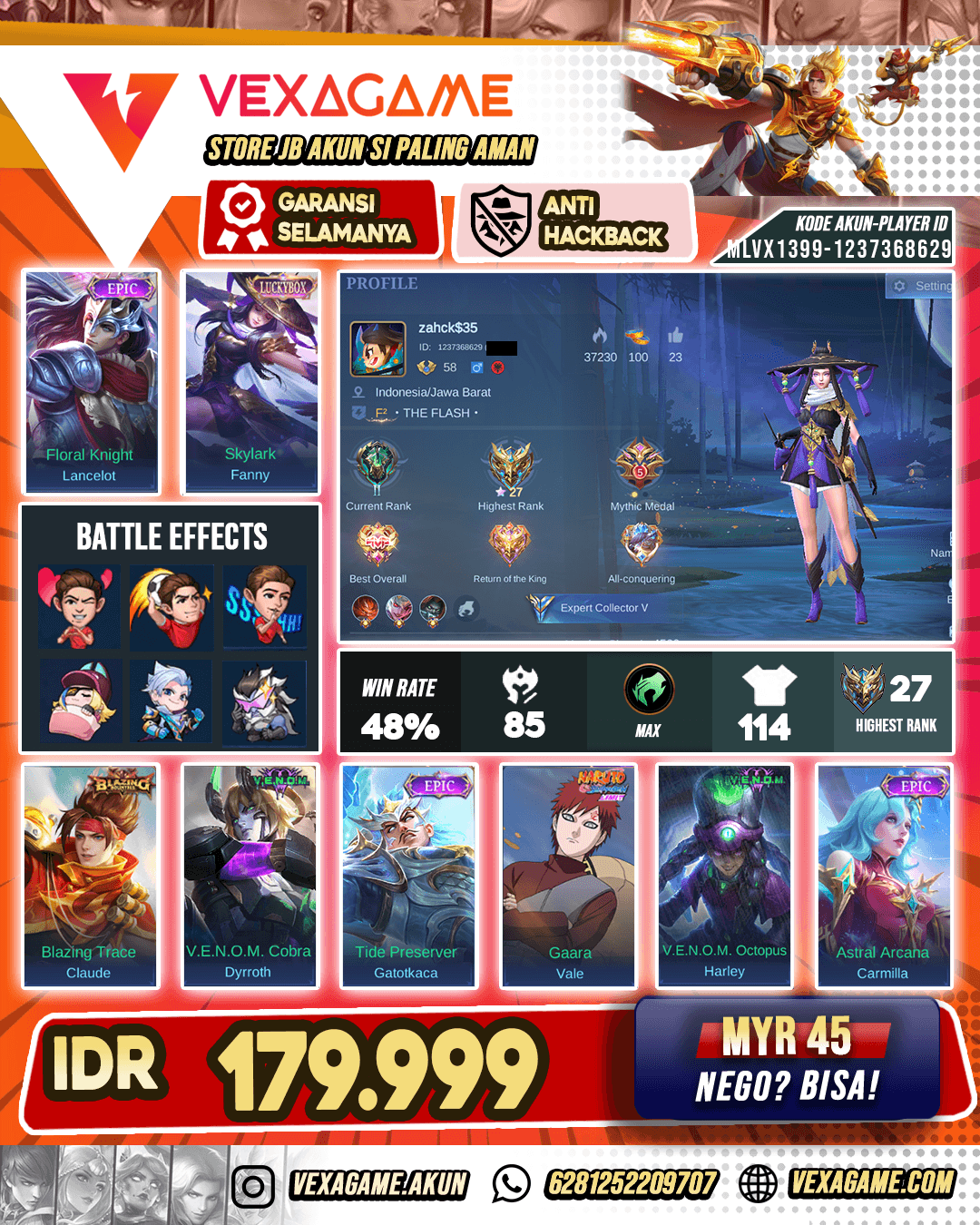 Fanny Luckybox X Lancelot Epic