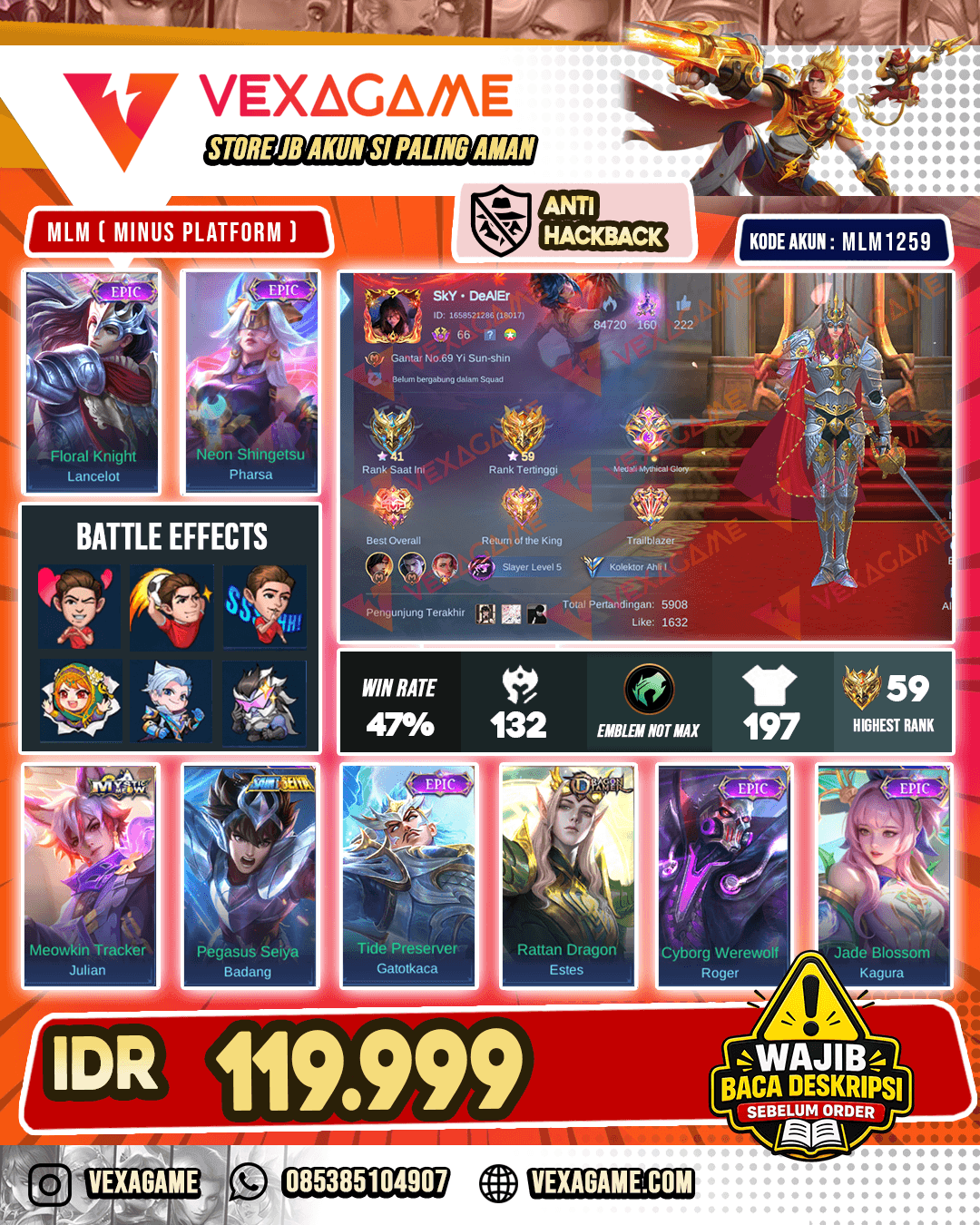 Lancelot Epic | Pharsa Epic