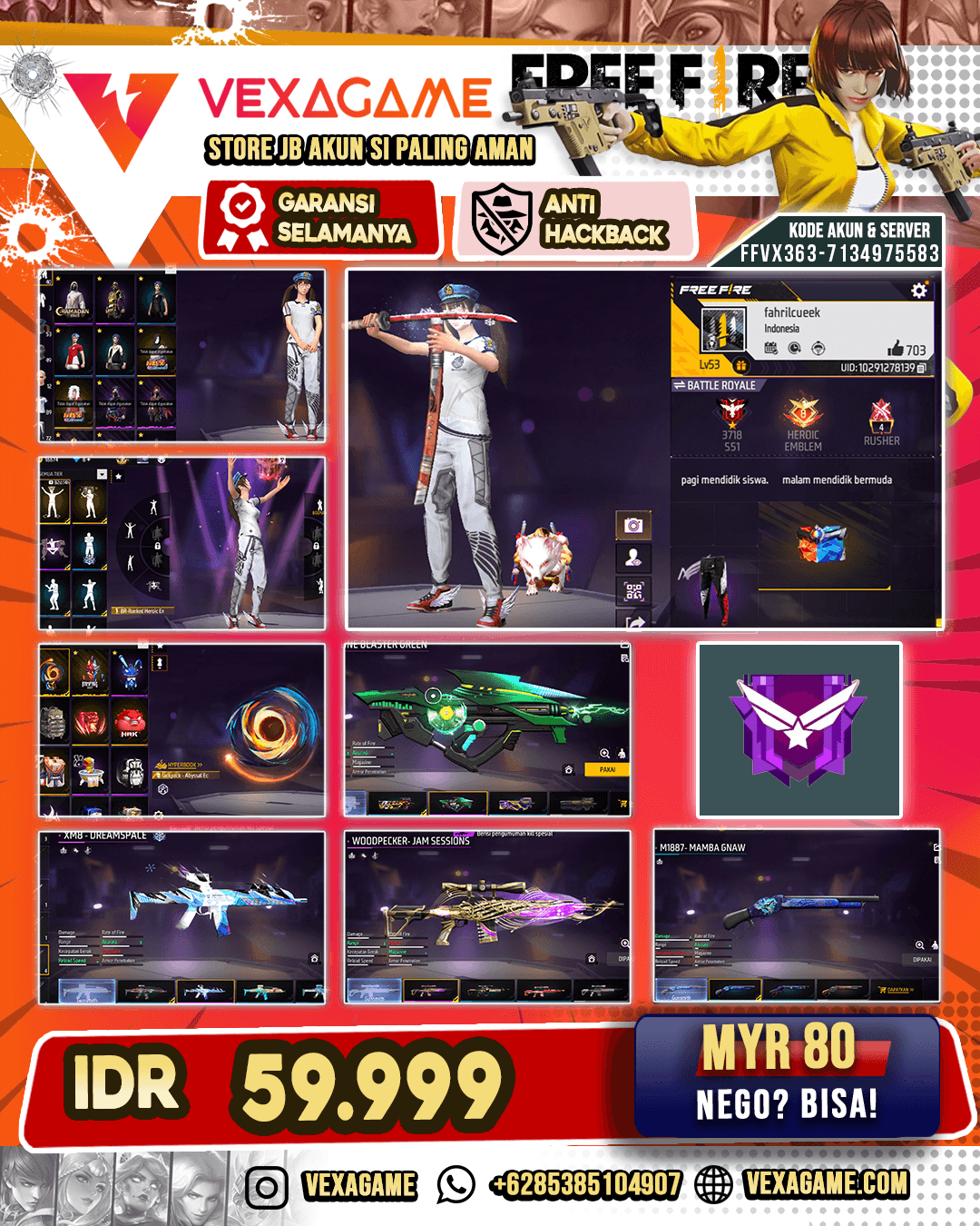 Akun FF Murah