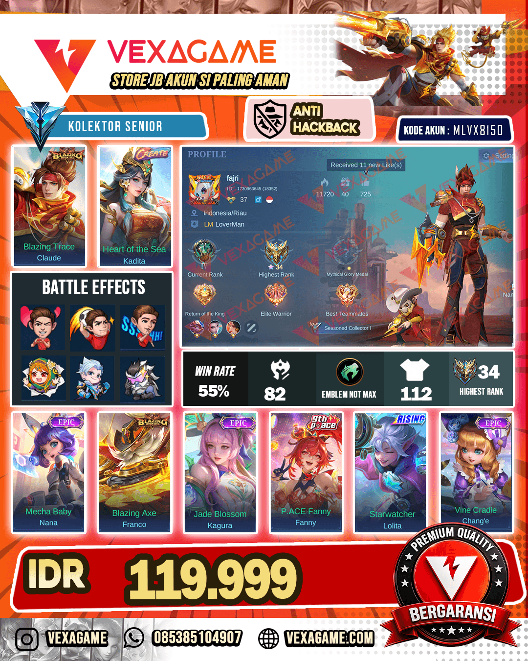 Claude Blazing | Kadita Create