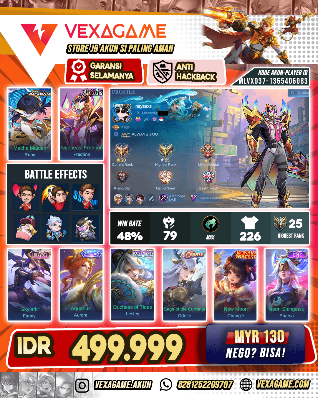 Fredrinn Neo Beast X Ruby Aspirant