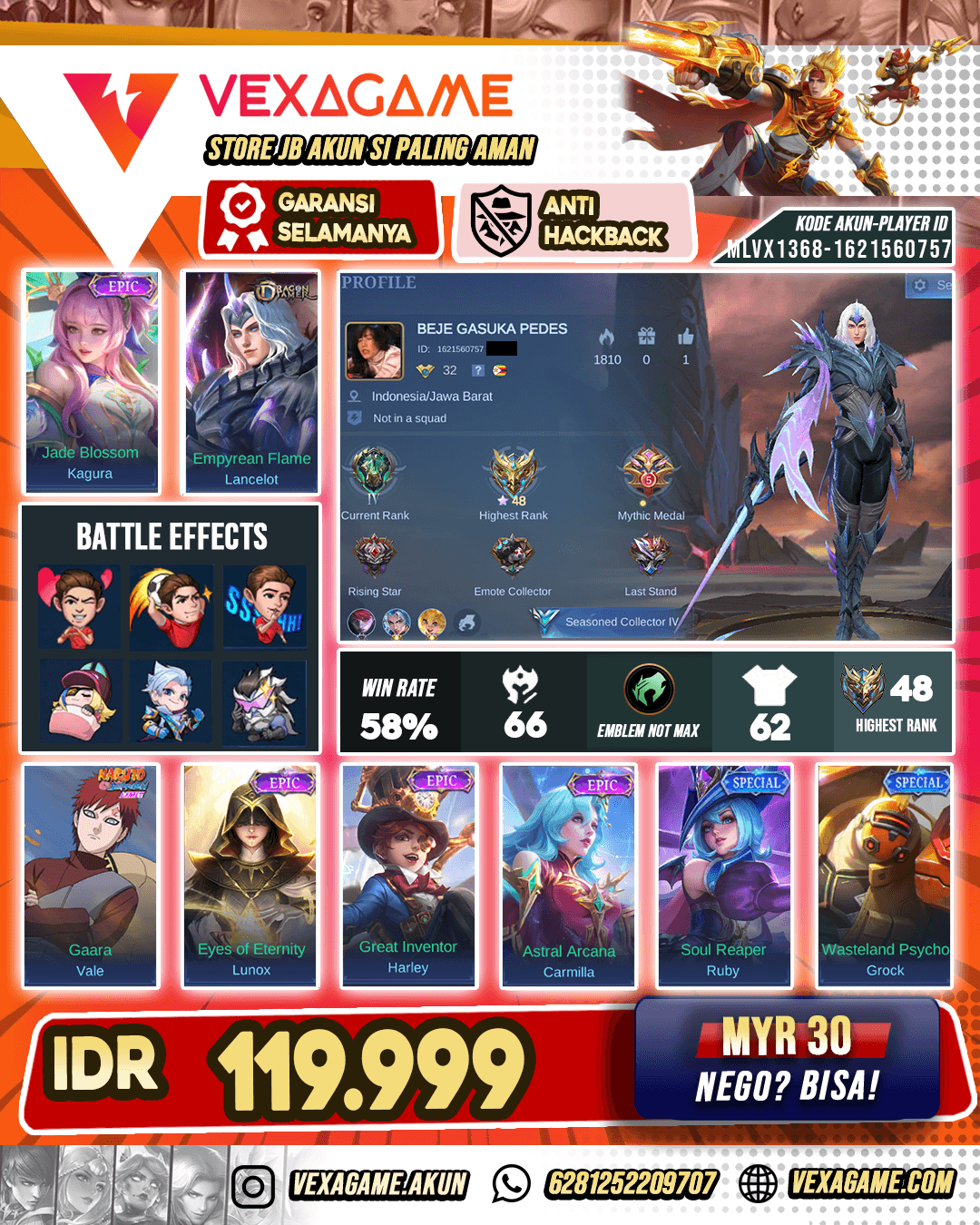 Lancelot Dragon Tamer Murah