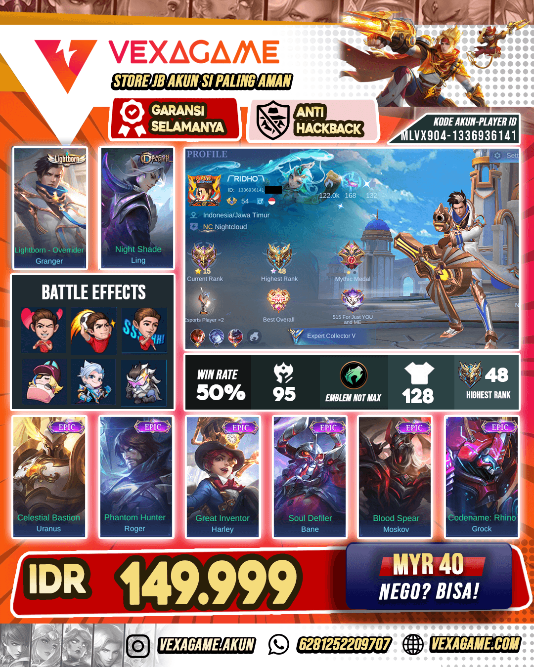 Granger Lightborn Murah