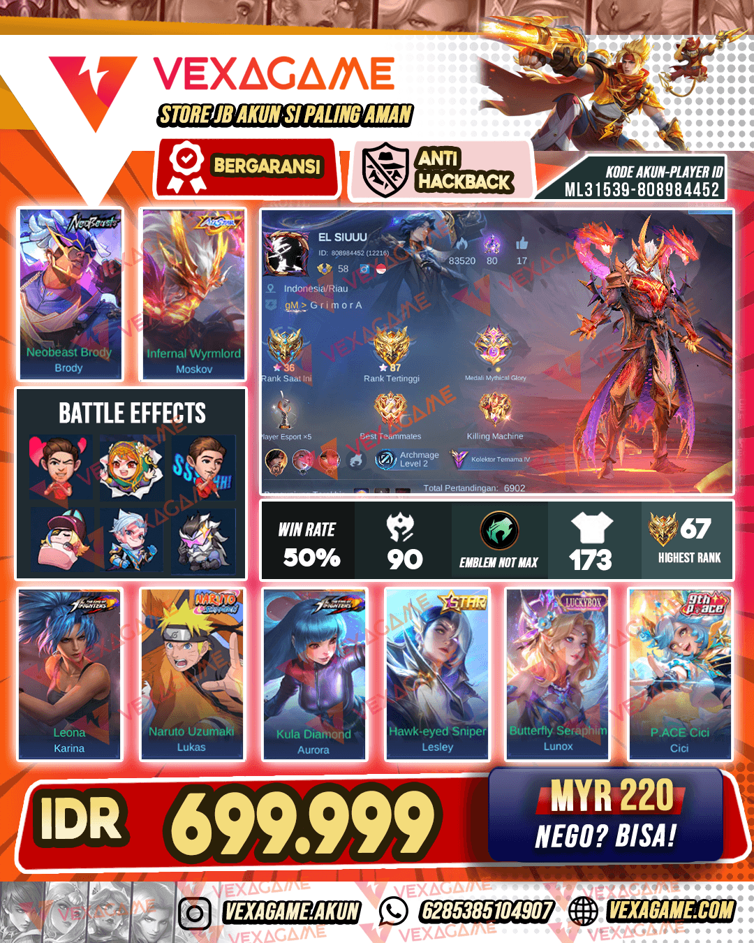Moskov Allstar | Brody Neobeast | Lukas Naruto | Aurora KOF
