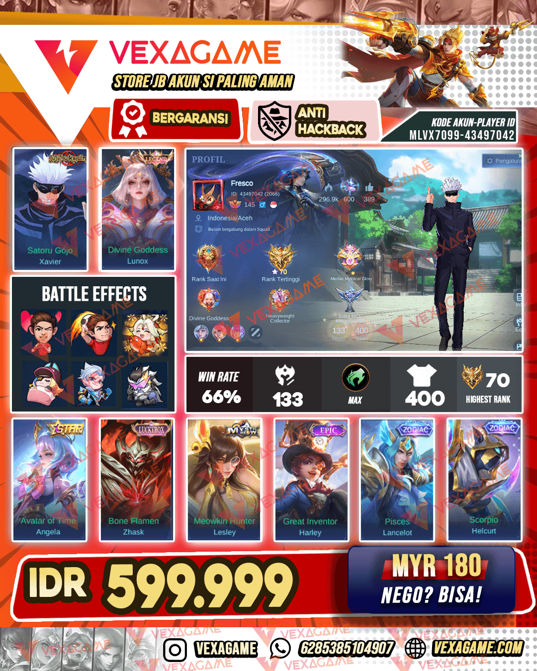 Xavier JJK | Lunox Legend | Kagura Clouds