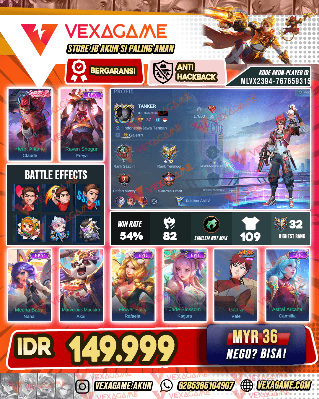 Claude Valentine | Freya Epic