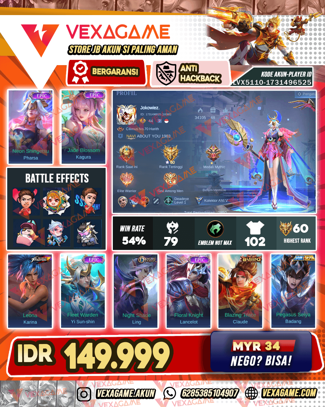 Pharsa Epic X Kagura Epic