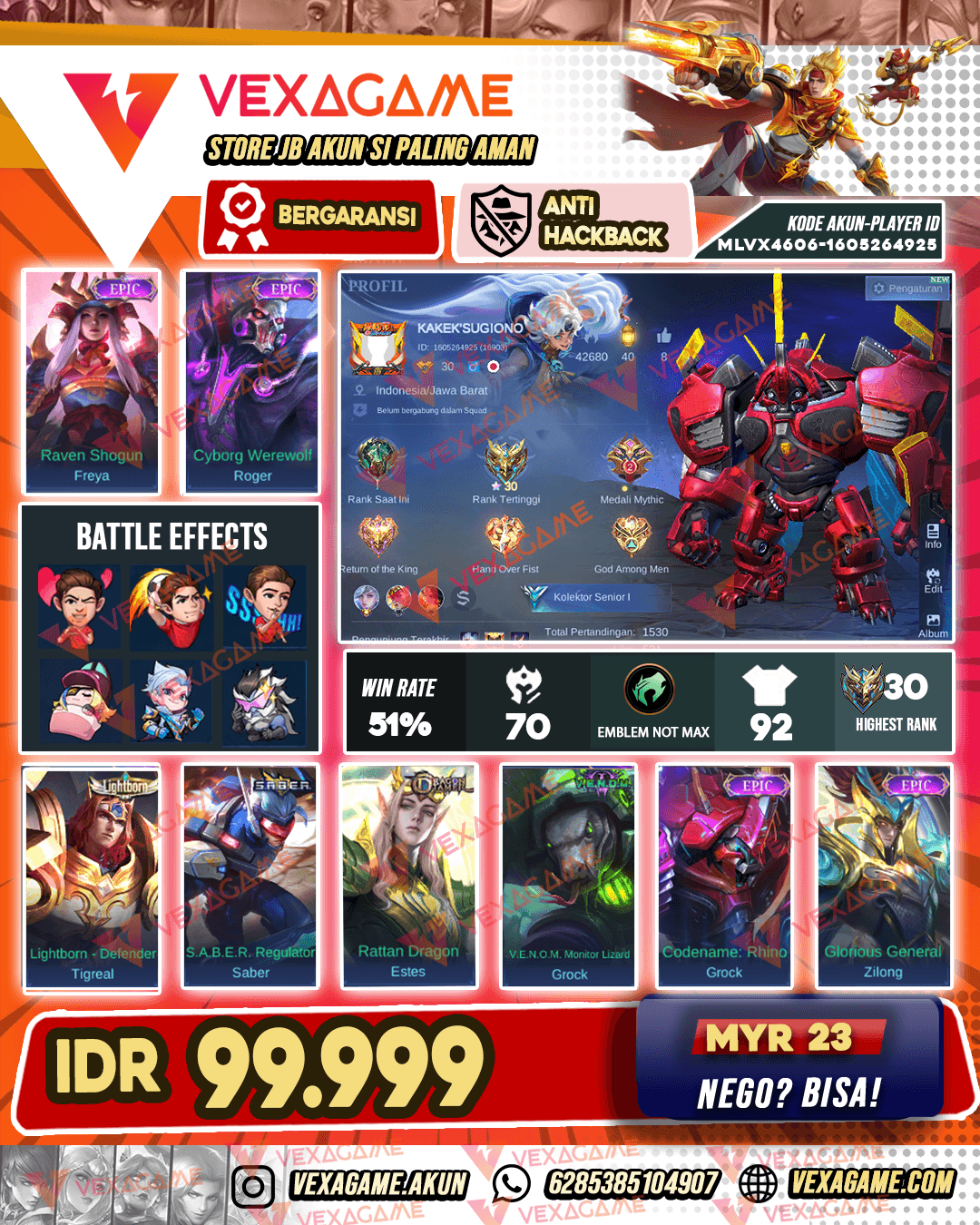 Roger Epic X Freya Epic