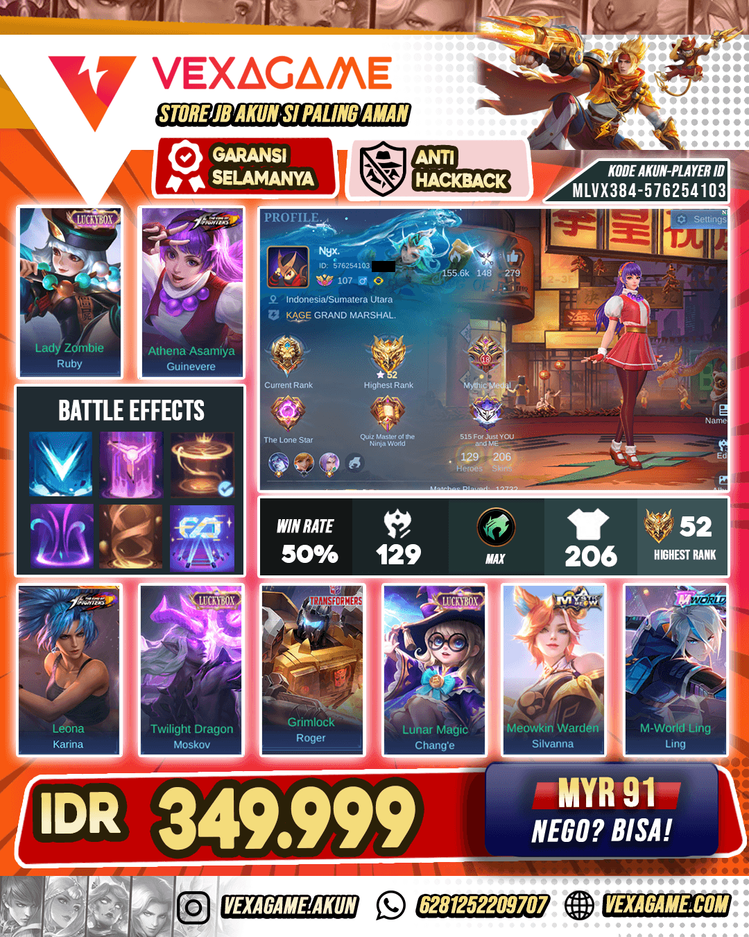 Guinevere KOF X Recall Tas - Tas Merah