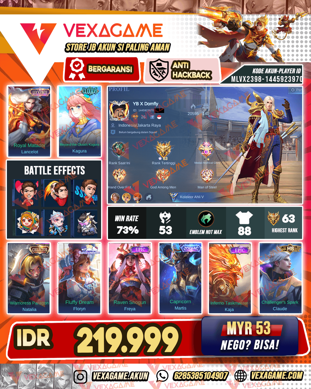 Lancelot Luckybox | WR Cakep