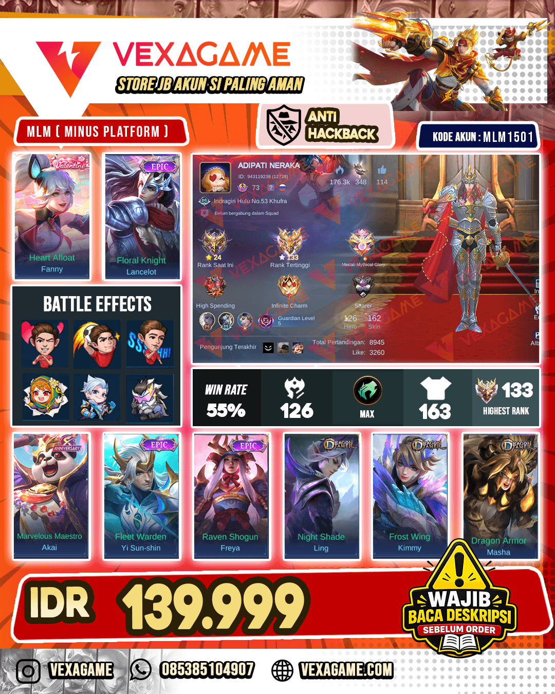 Lancelot Epic | Fanny Valentine Ex Immo