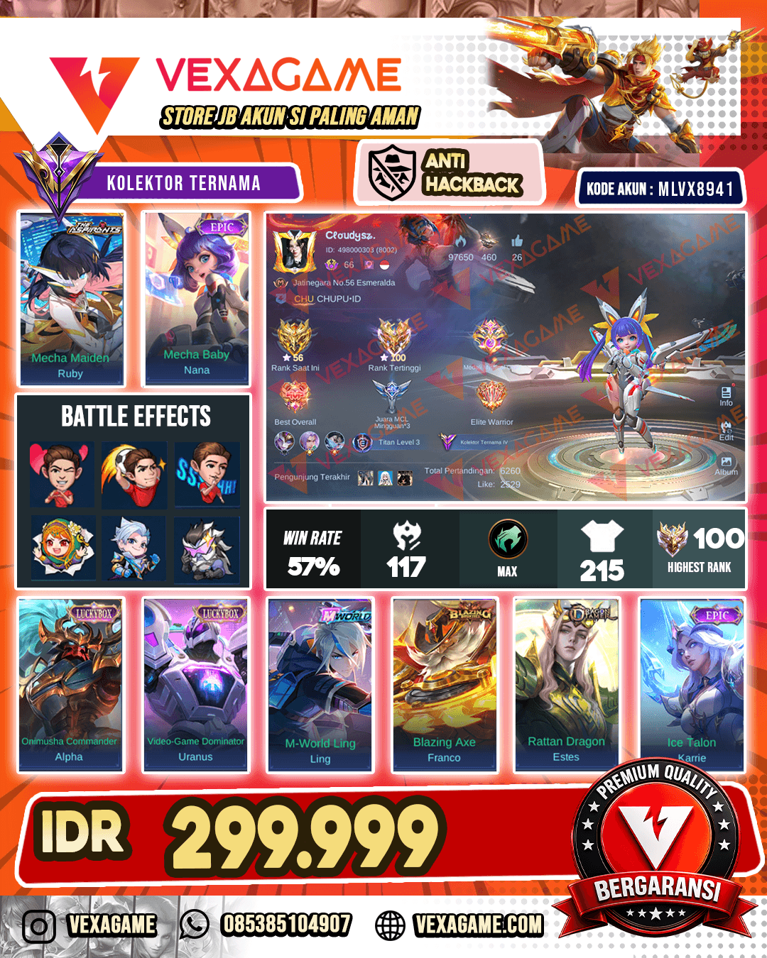 Nana Epic X Ruby Aspirants | 2 Luckybox | Ex Immmortal | Recal Zeus