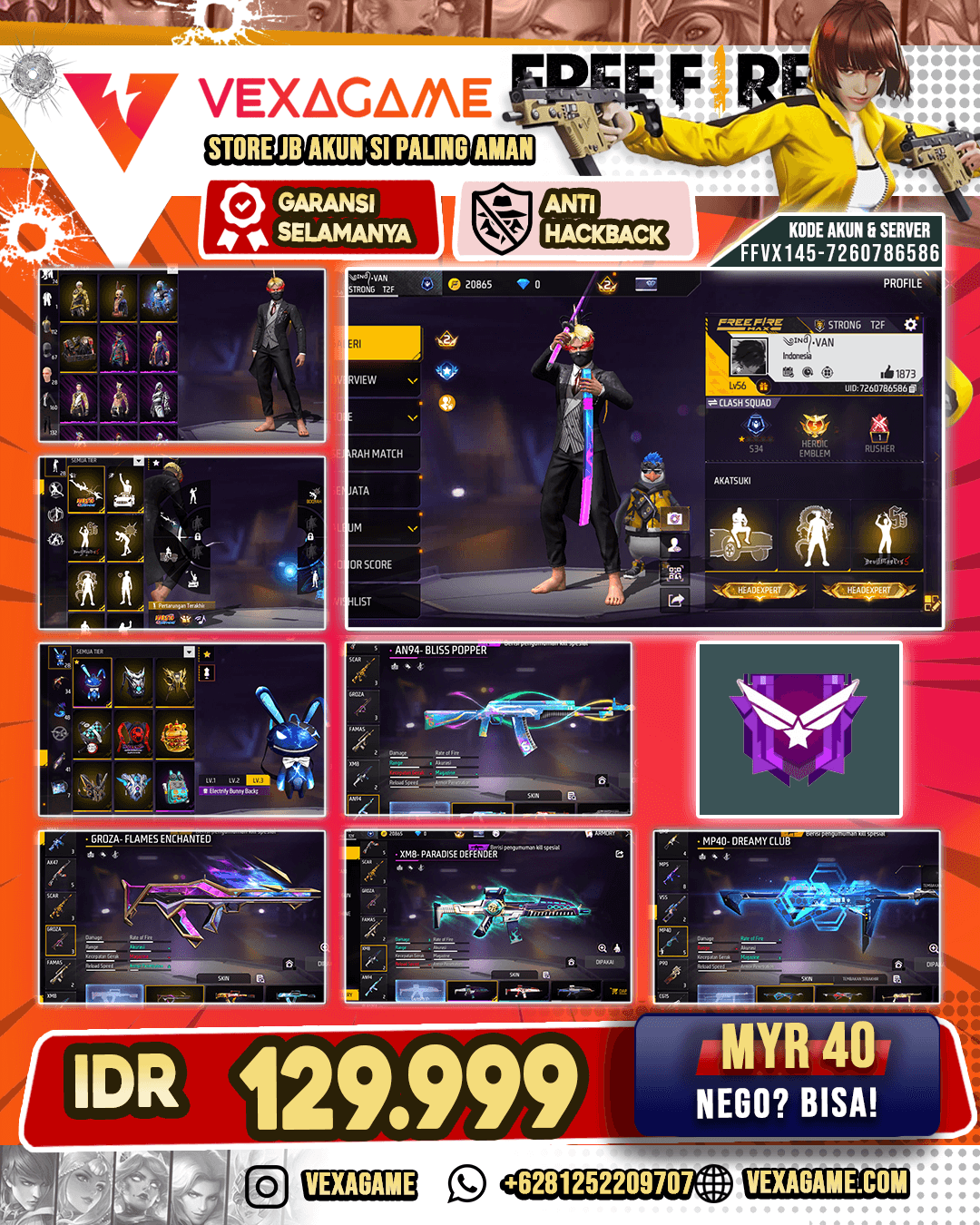 Vault 160 | MP40 Couple Blue Red