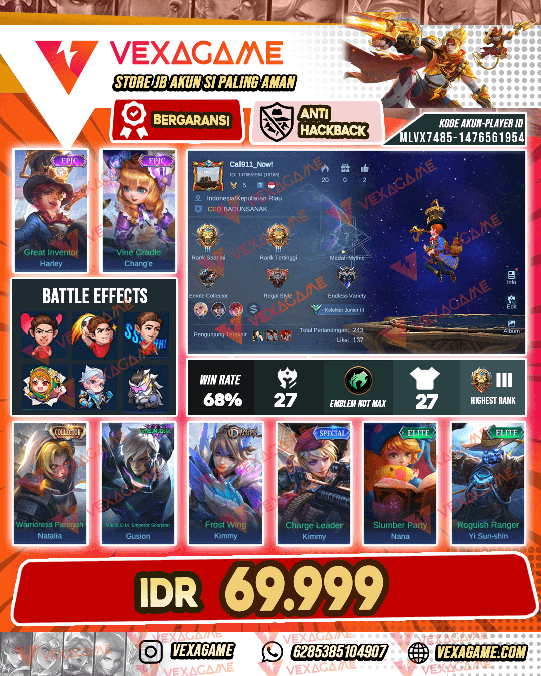 Akun Murah Harga Pelajar