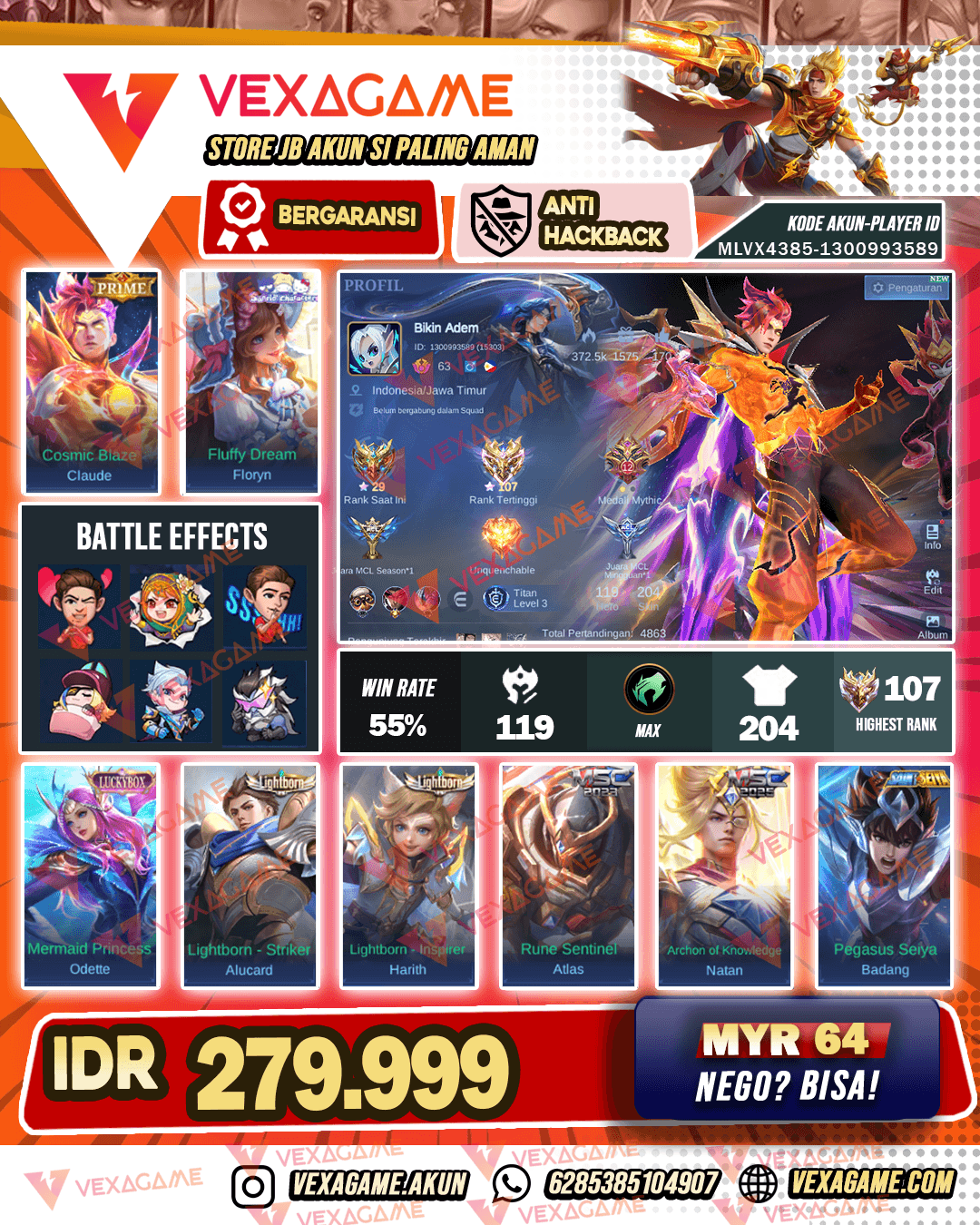 Claude Prime | Oddete LuckyBox | Ex Immo