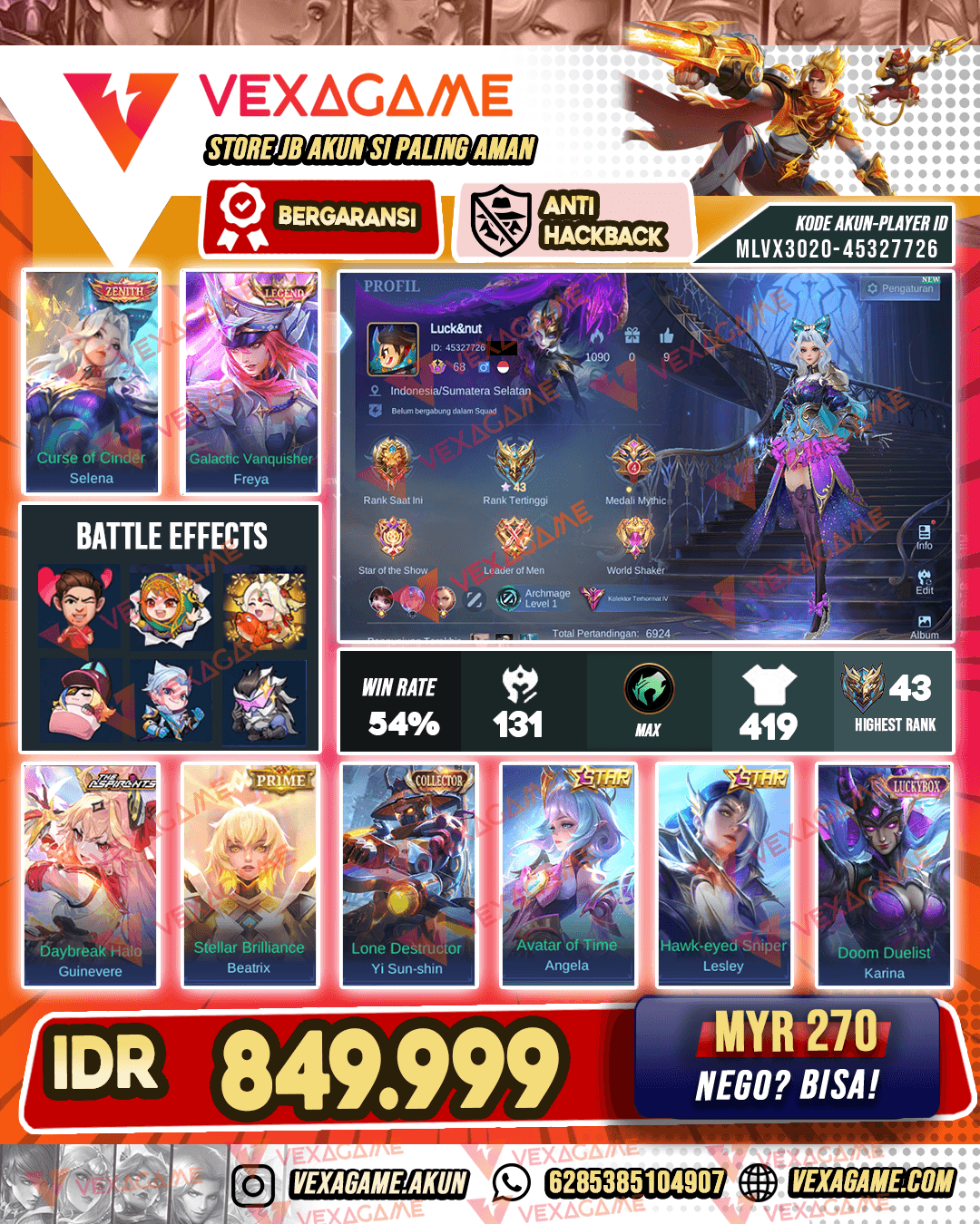 Selena Zenith | Freya Legend | Yss Collector