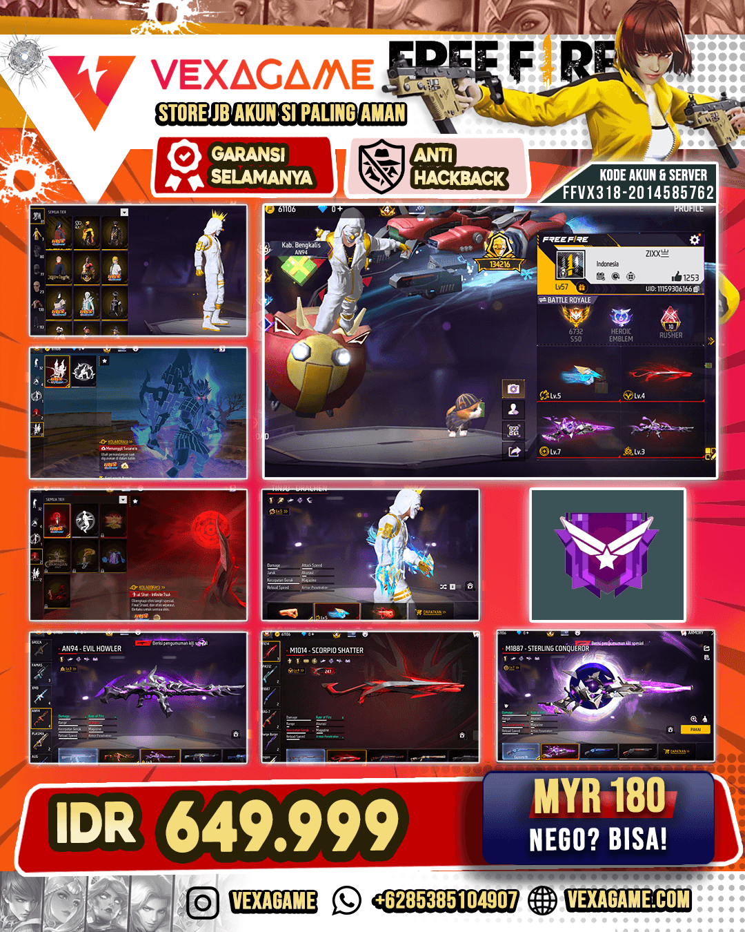 4 EVO 2 MAX | Vault 100++ | Animasi & Emote Megah | DG Panjang X EVO