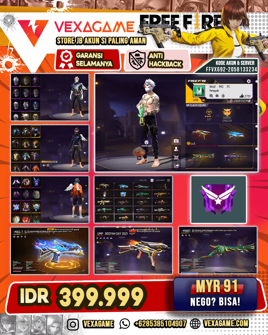 1 EVO | SG TEROMPET | MAG 7 GALAXY | VAULT 200++