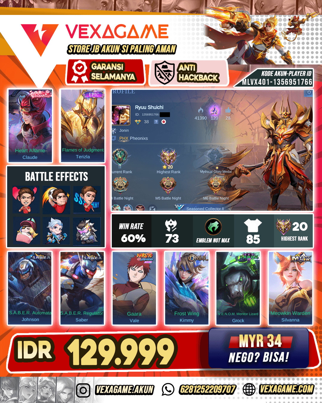 Terizla Epic Murah