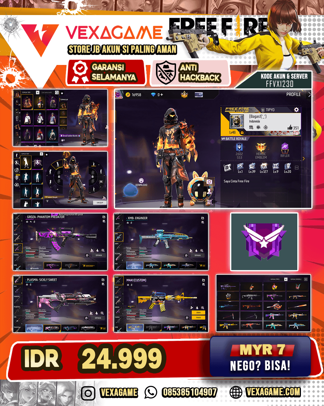 Infernal Soldier Bundle | Emote Captain Booyah | Groza Phantom Predator | Plasma Sickly Sweet | XM8 Engineer |