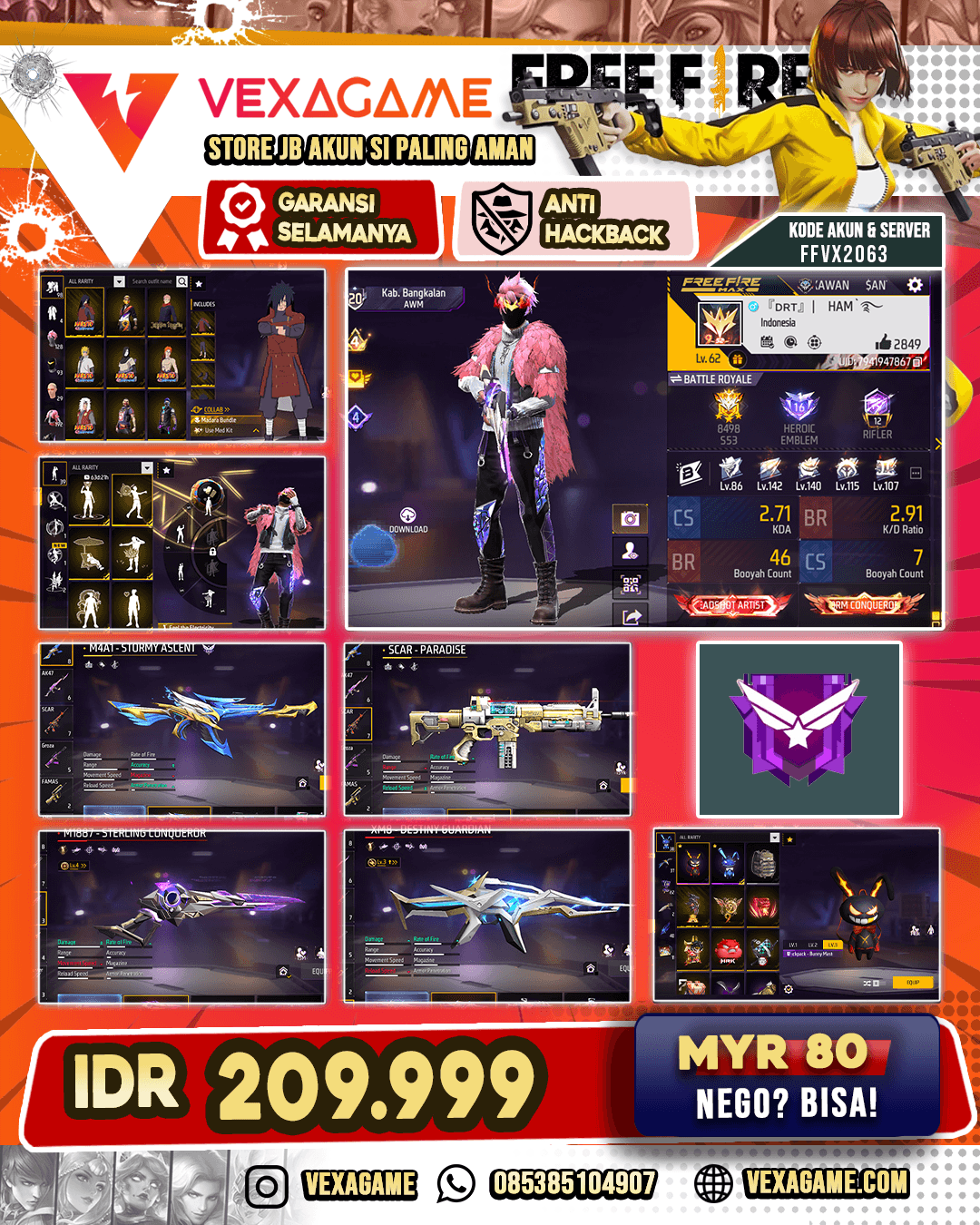 SG Evo | Bundle Madara | XM8 Evo | Vault otw 200