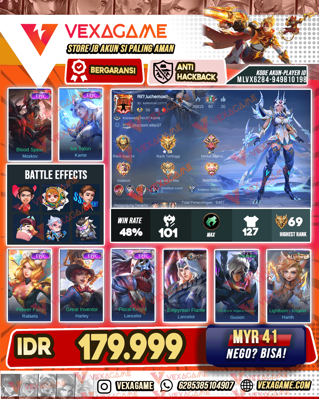 Karrie Epic X Moskov Epic | Emblem MAX