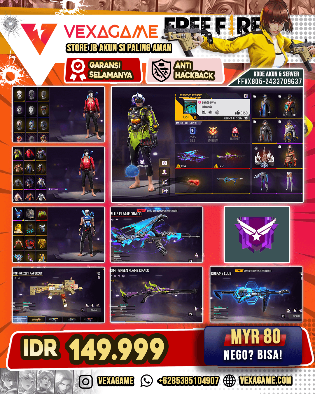 BUNNY BACKPACK | 2 EVO | VAULT 200++