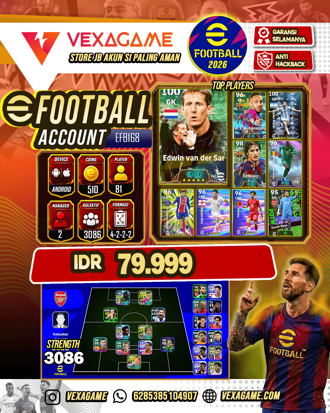 Edwin van der Sar 107, Pep Guardiola, Pierre-Emerick Aubameyang, Lionel Messi