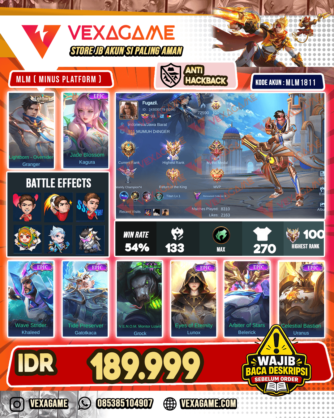 Granger Lightborn X Kagura Epic | Ex Immortal