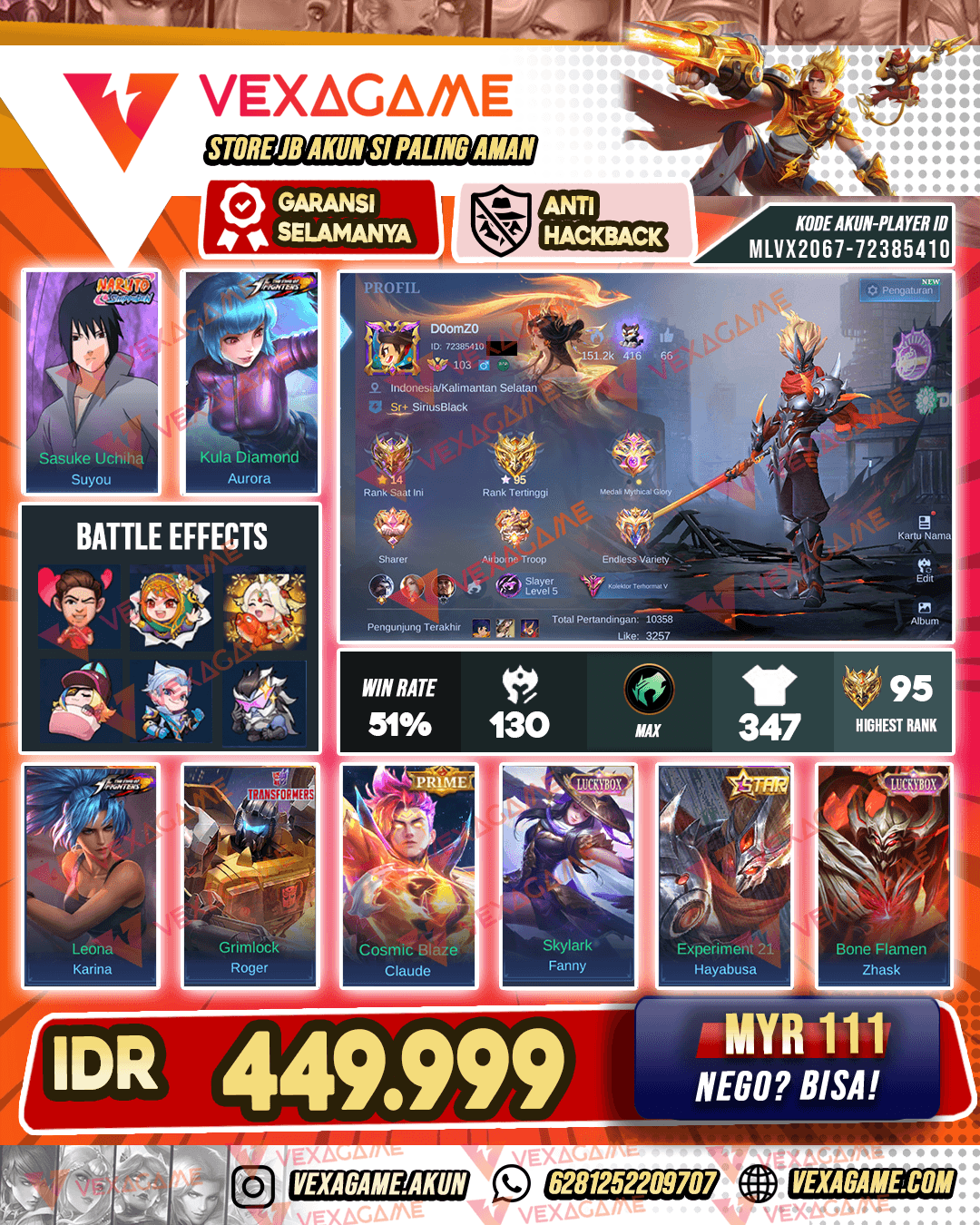 Suyou Sasuke | Aurora KOF | Claude Prime | Emblem MAX