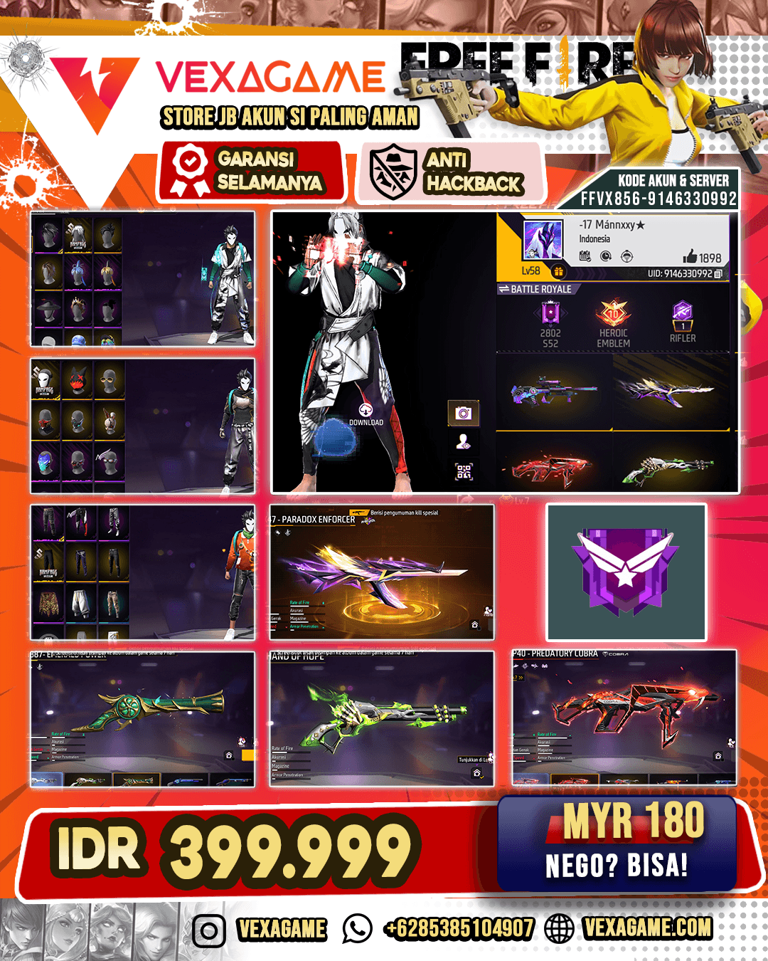 GACORR VAULT TW 200 RAJAWALI ON SENJATA GAGAH AUG RACING MAX 1 SG 4 RASA