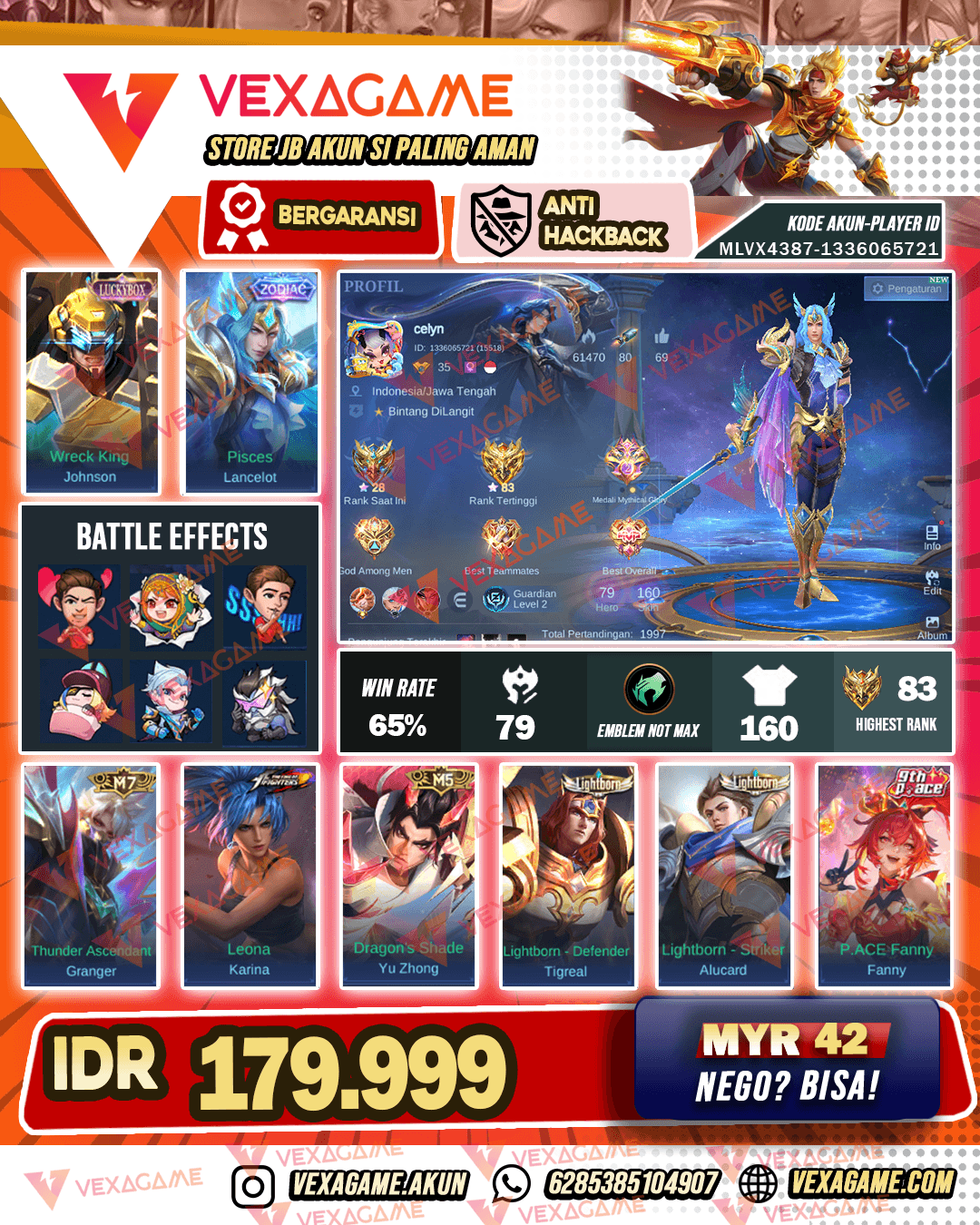 Lancelot Zodiac | Jhonson LuckyBox