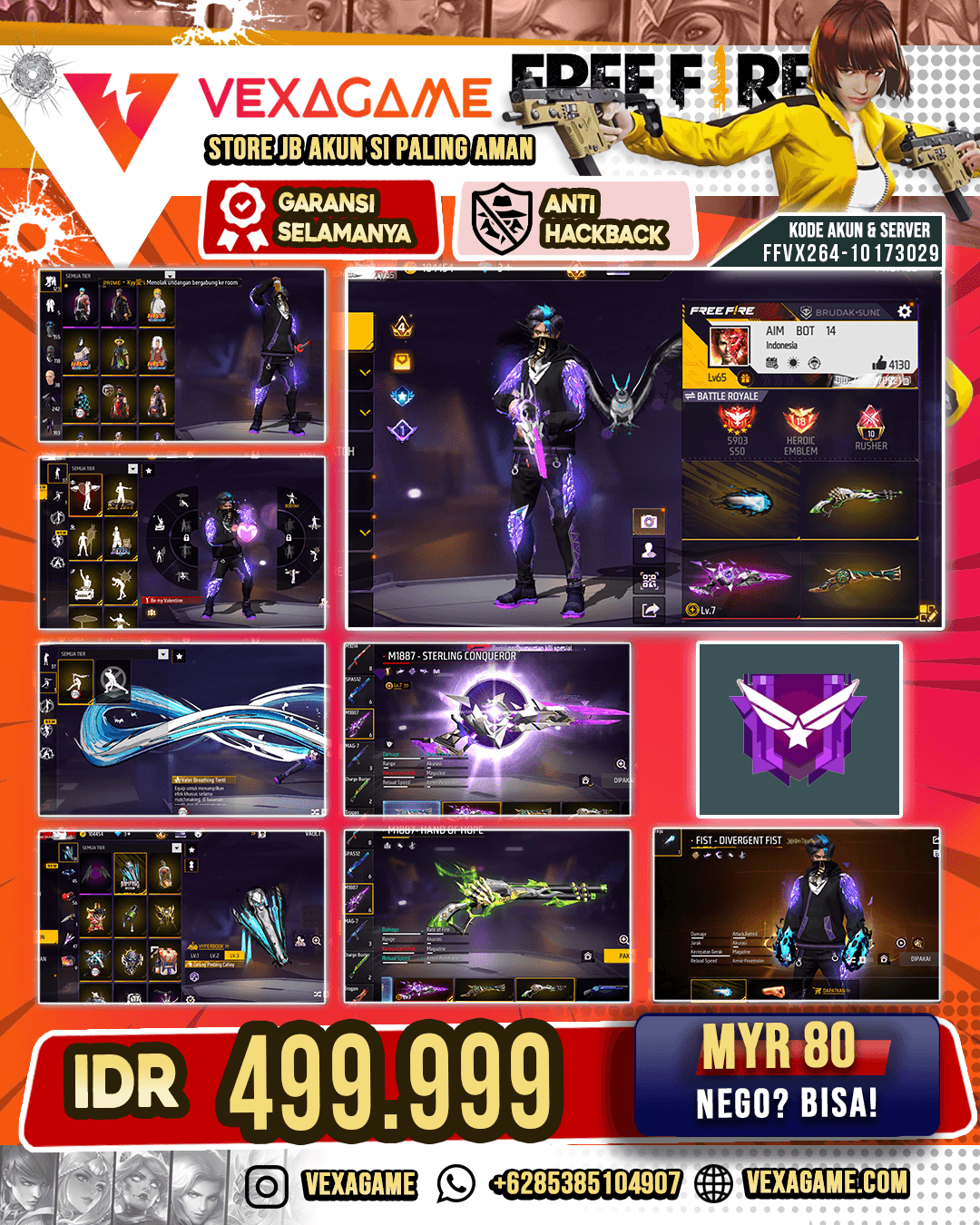 SG 6 Rasa | EVO SG MAX | Animasi Lobby ON | Angel Set | Vault 240++