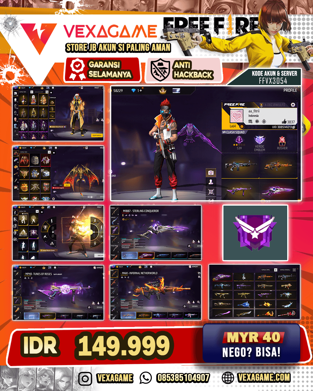 Fracture Bundle | Ghost Bundle | SG Dua EVO | MP40 Justin Bieber | M4A1 Infernal Netherworld | Vault 200+