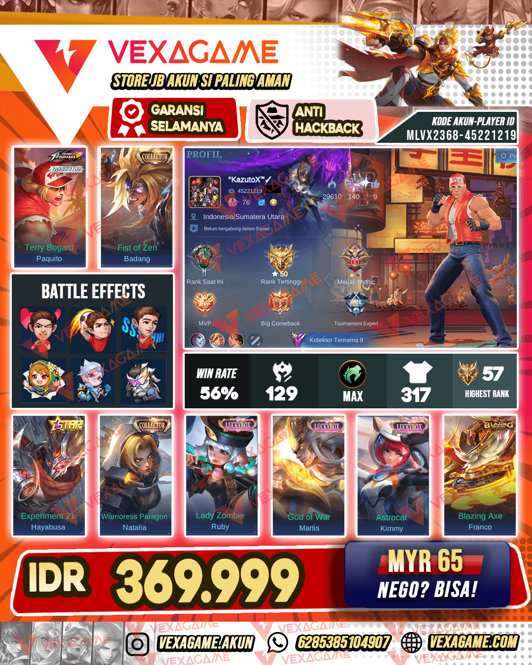 Paquito KOF X Badang Collector | Emblem MAX